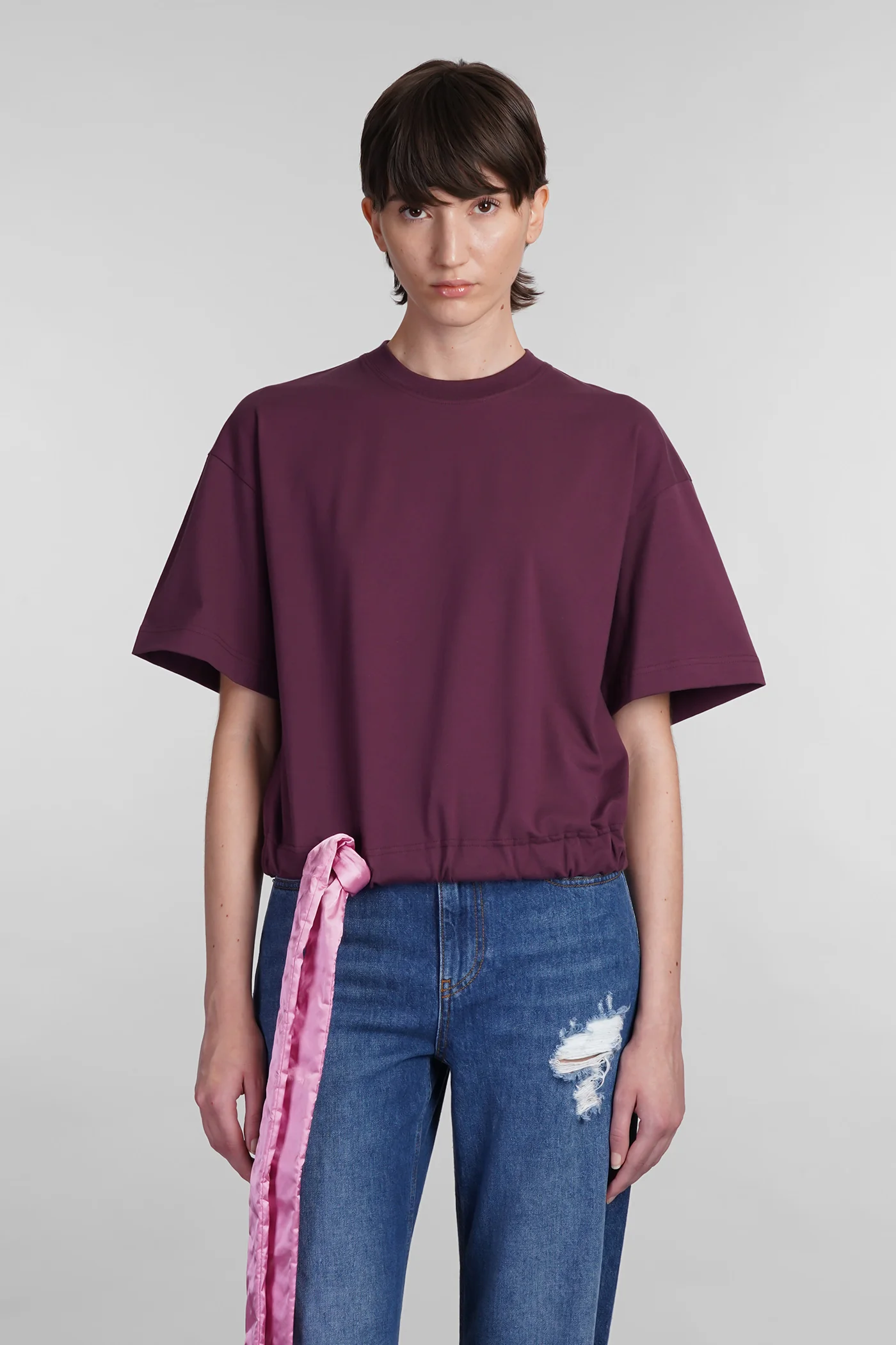 T-Shirt in Viola cotton