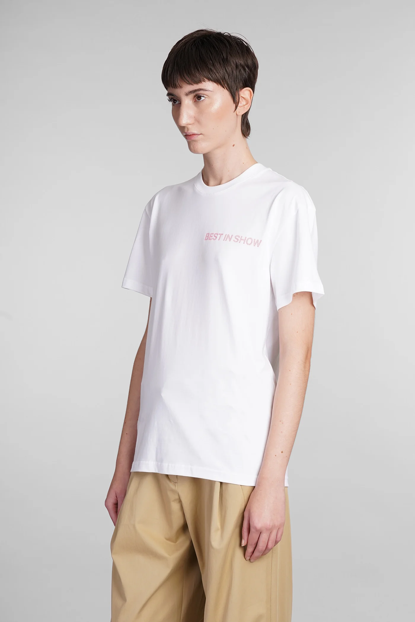 T-Shirt in white cotton - Image 4