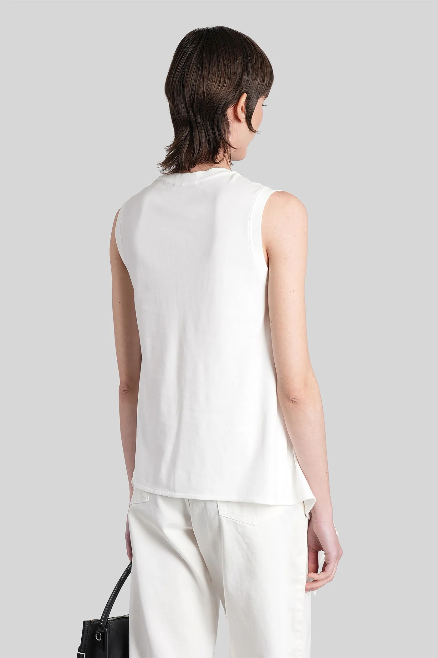 Topwear in white cotton - Image 3