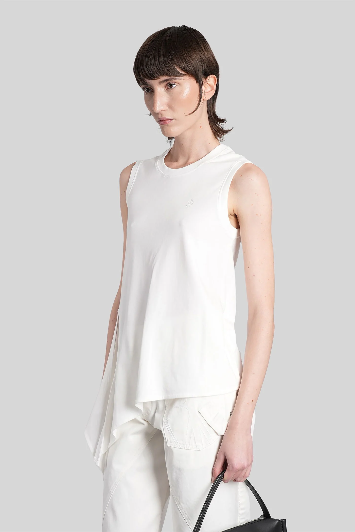 Topwear in white cotton - Image 4