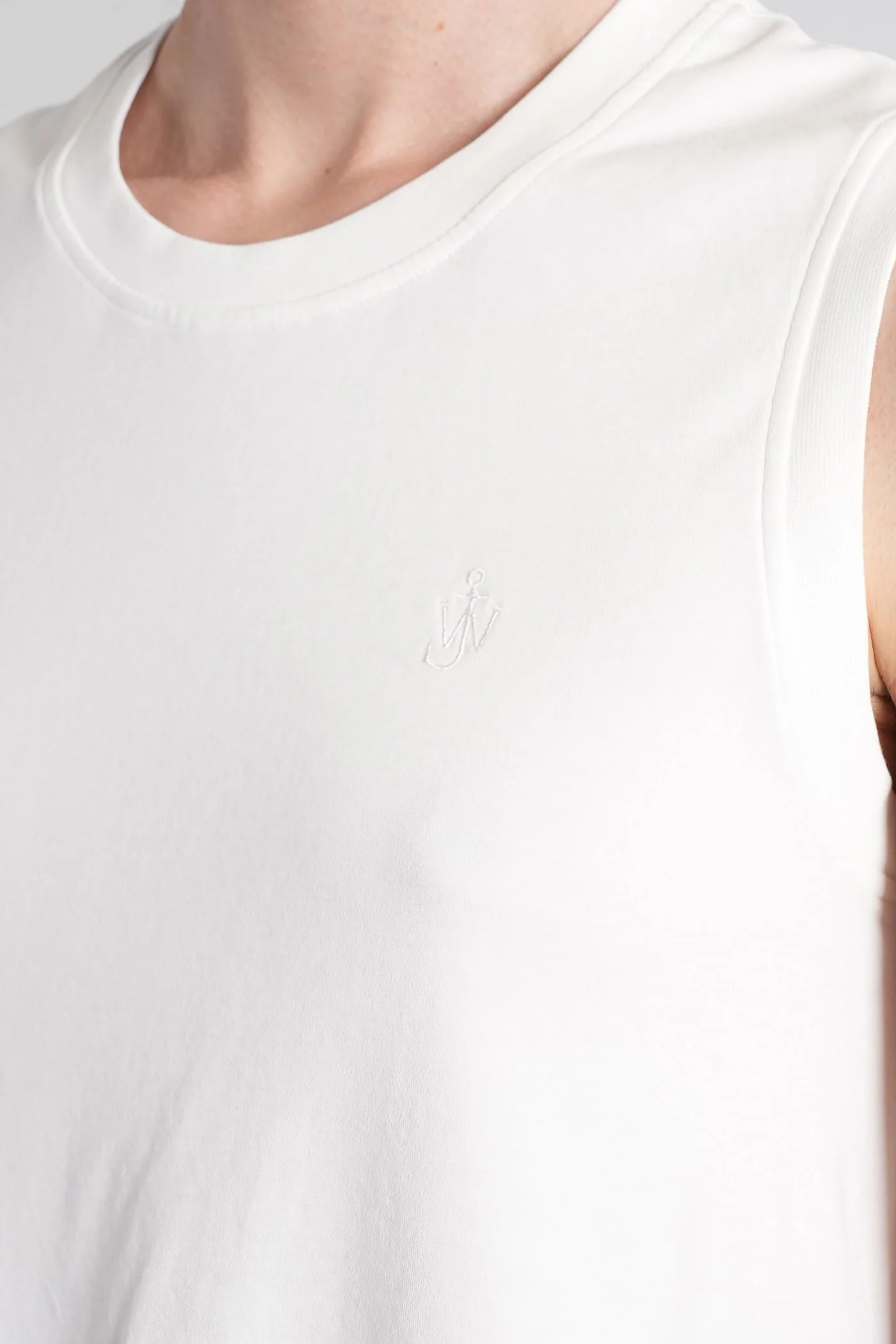 Topwear in white cotton - Image 5
