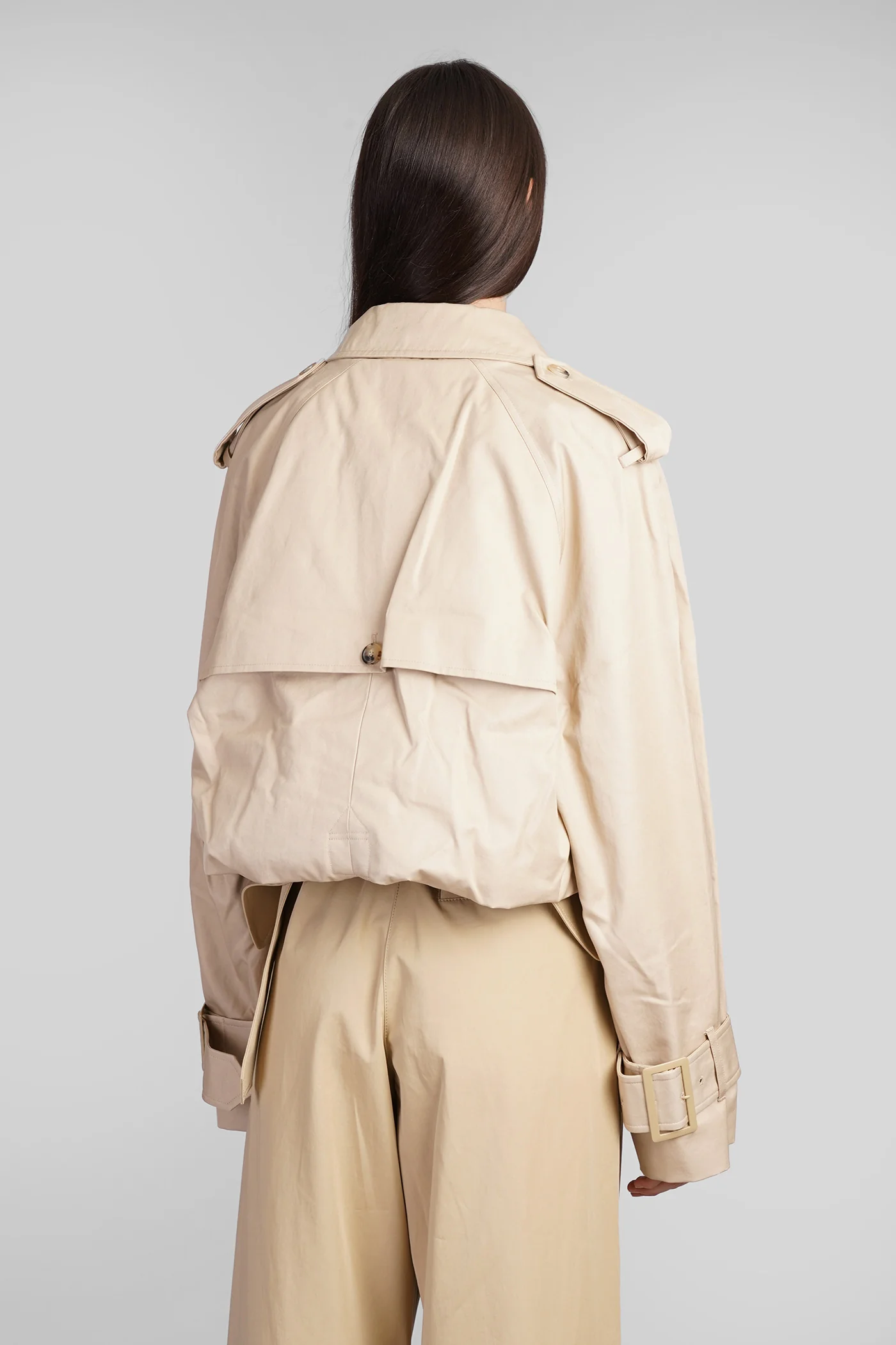 Trench in beige cotton - Image 3