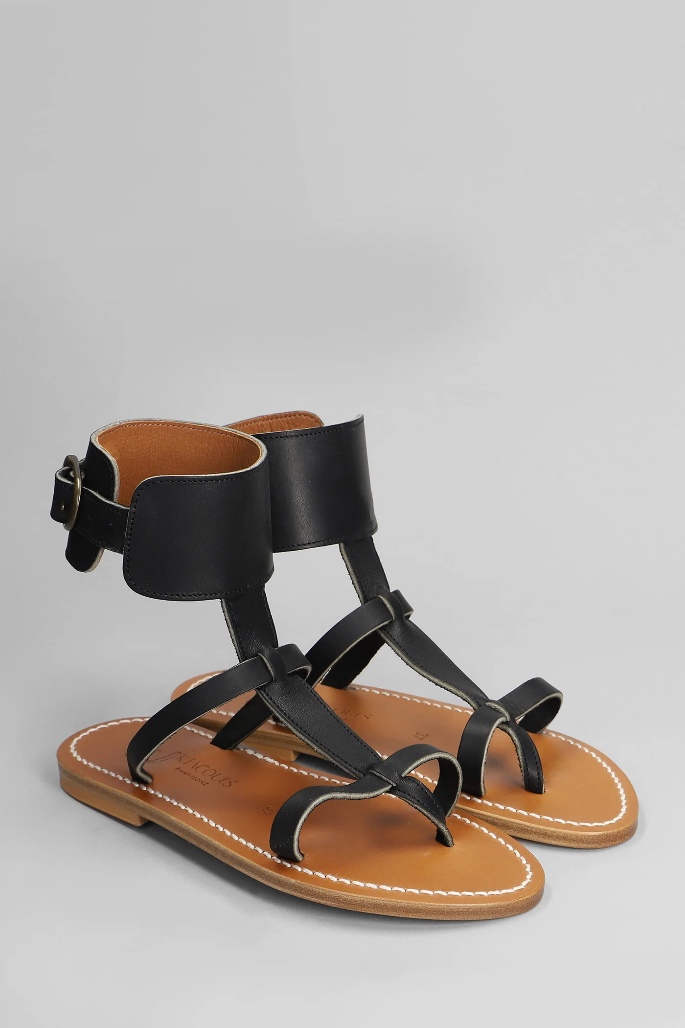 Caravelle f Flats in black leather - Image 2