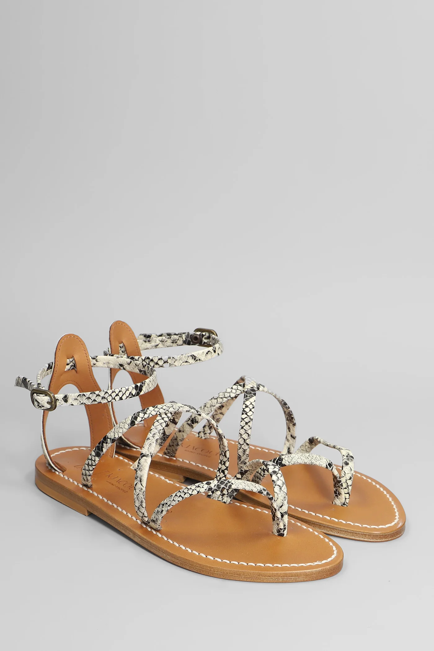 Epicure f Flats in beige leather - Image 2