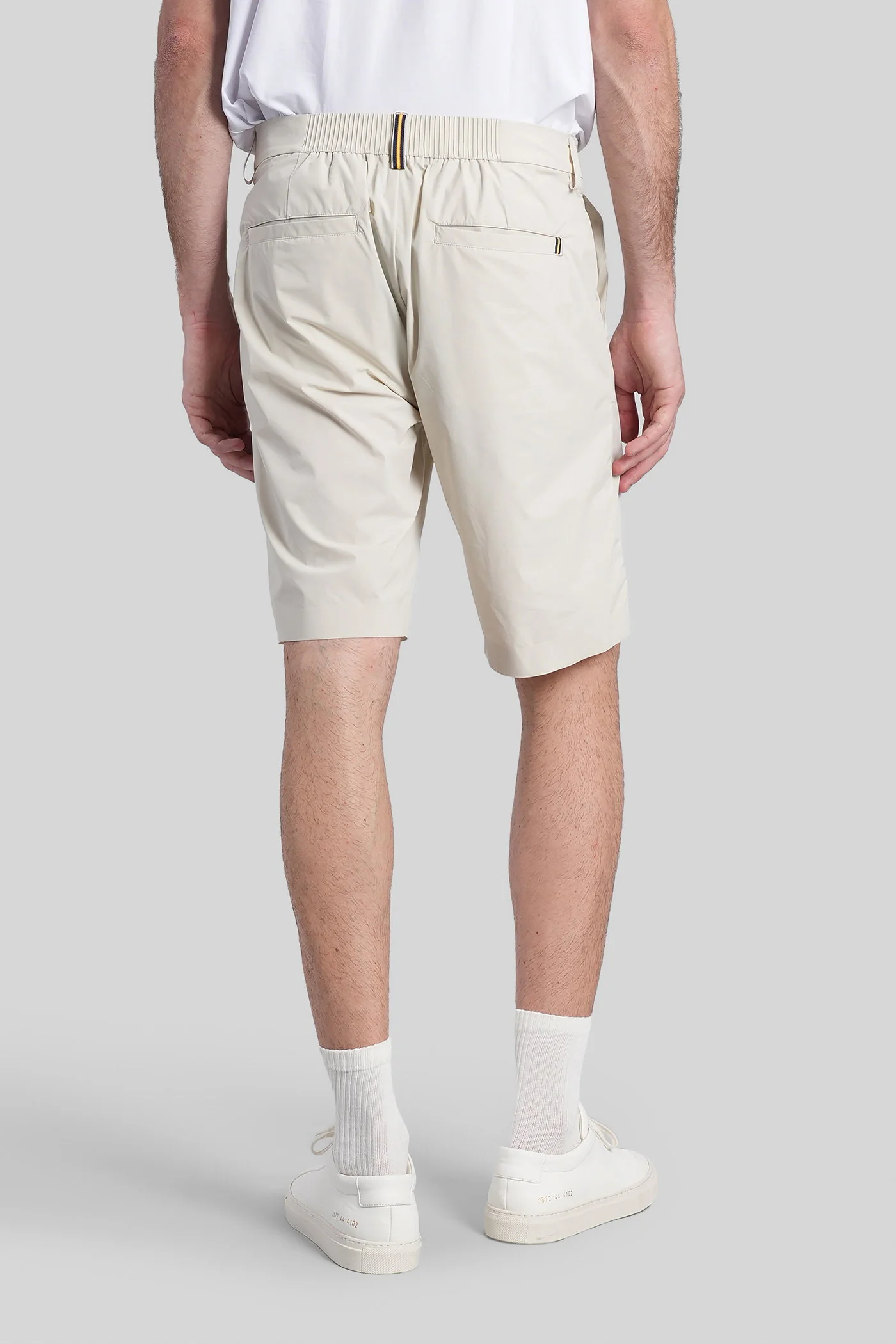 Ilton Shorts in beige nylon - Image 3