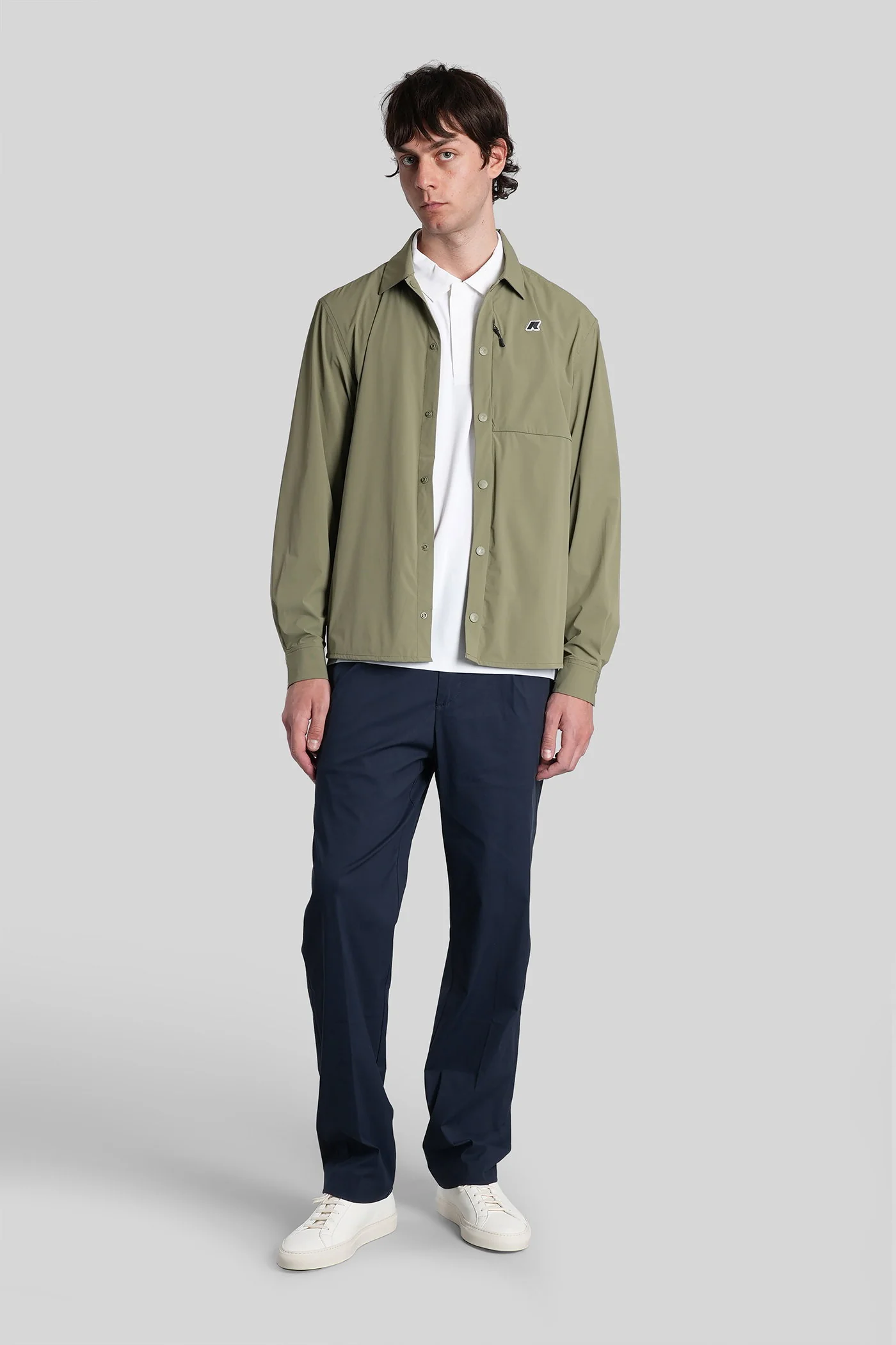 Recher Casual jacket in green nylon