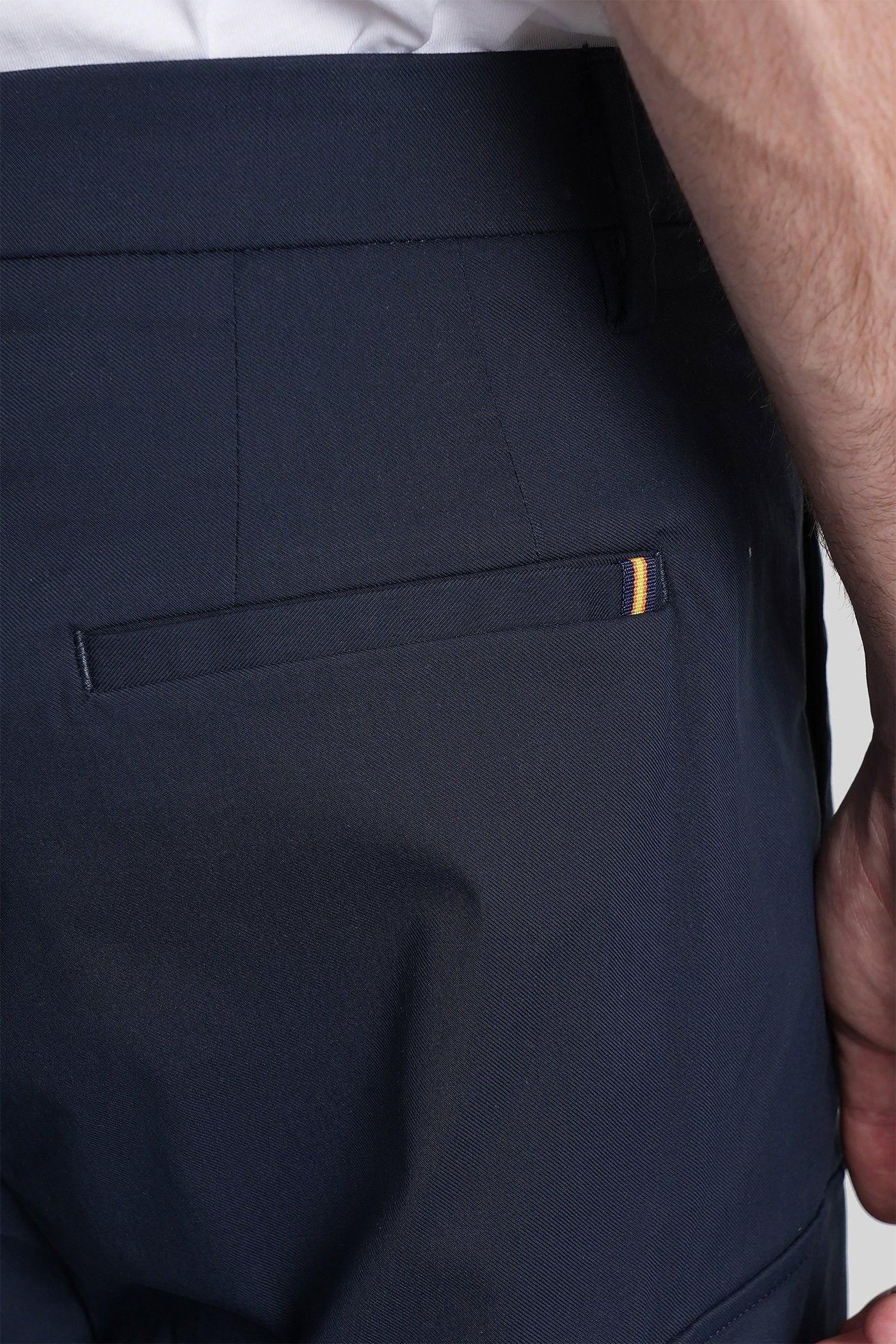 Serje twill tech Shorts in blue cotton - Image 5