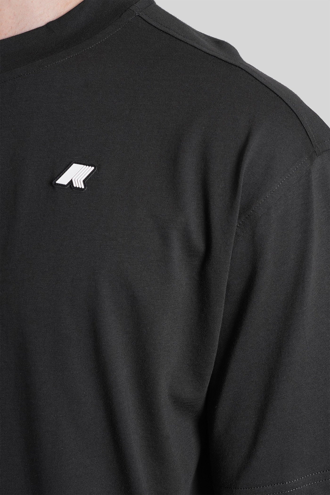Solo jersey T-Shirt in black cotton - Image 5