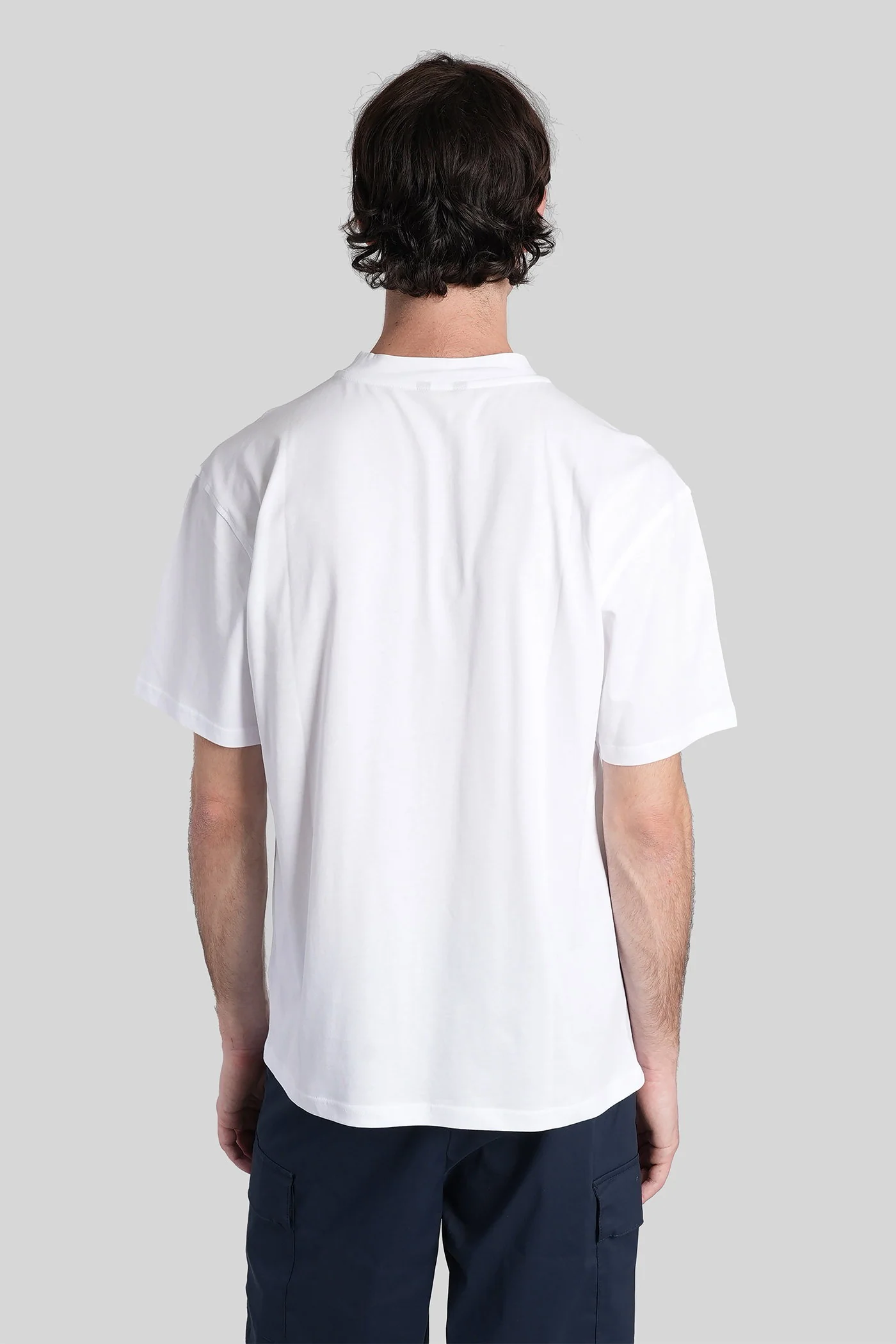 Solo jersey T-Shirt in white cotton - Image 3