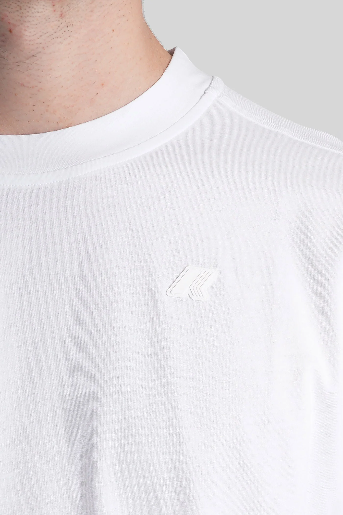 Solo jersey T-Shirt in white cotton - Image 5