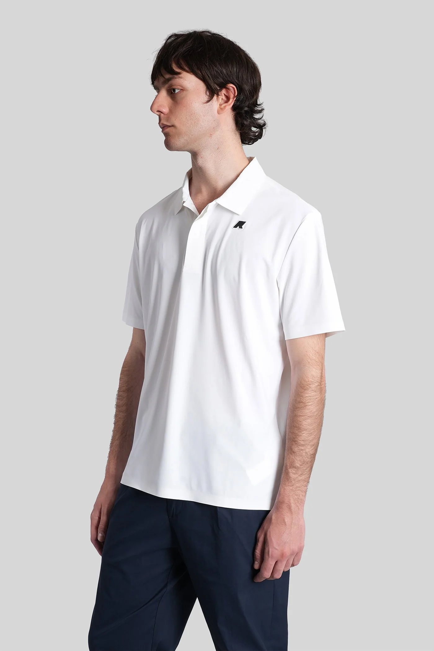 Swing golf Polo in white cotton - Image 4