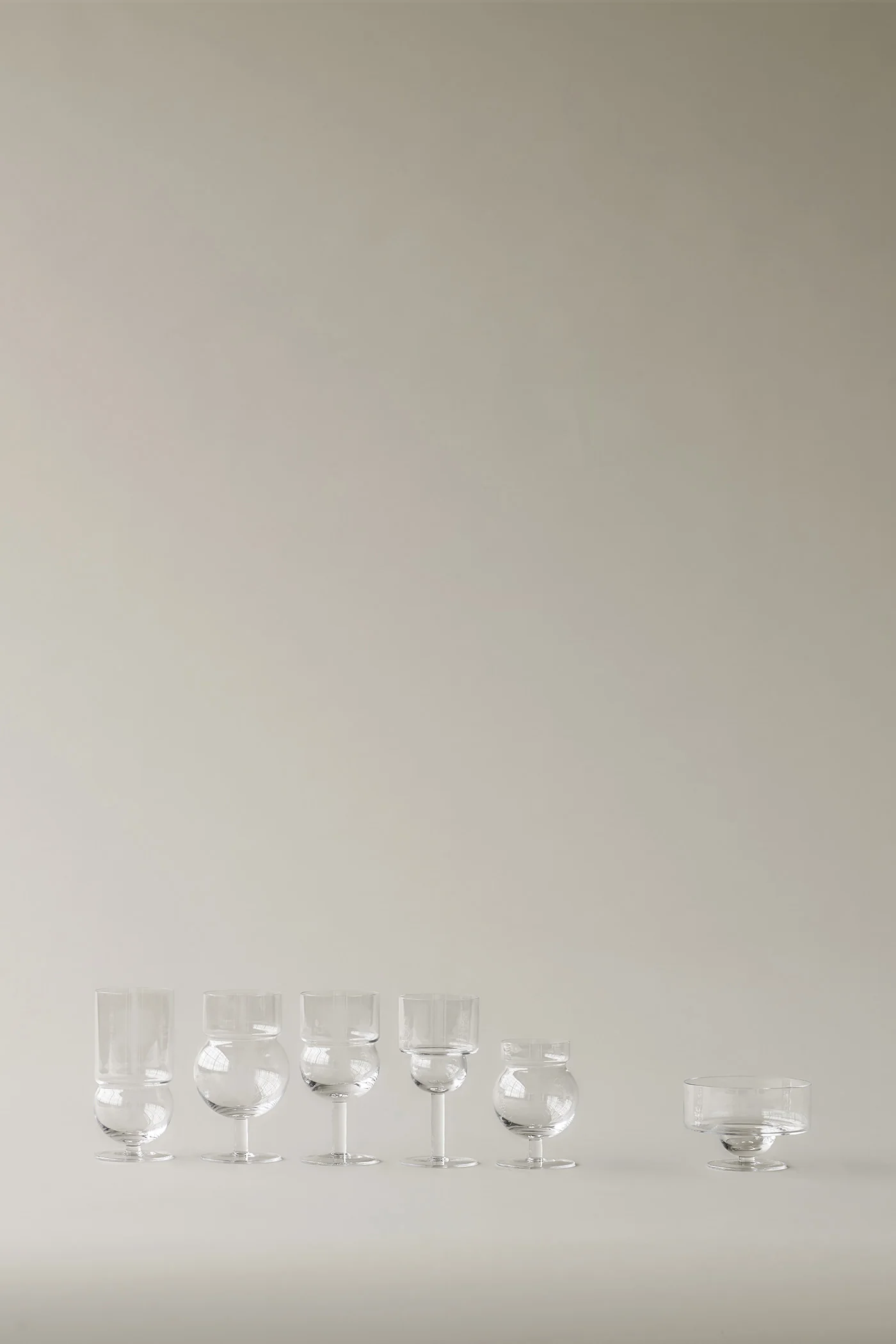 Sferico 1 glass in transparent glass - Image 3