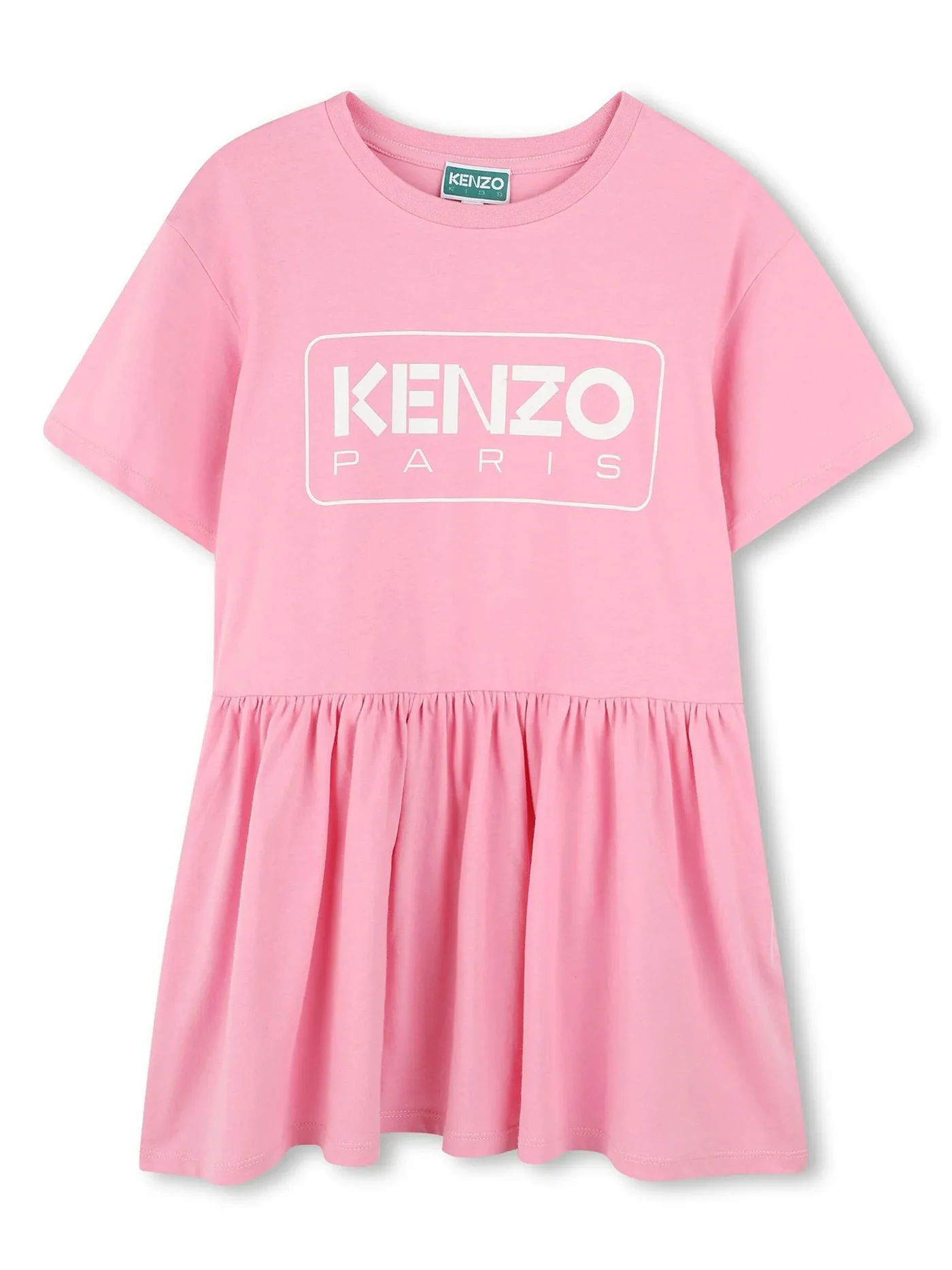 Dress woman in rose-pink cotton