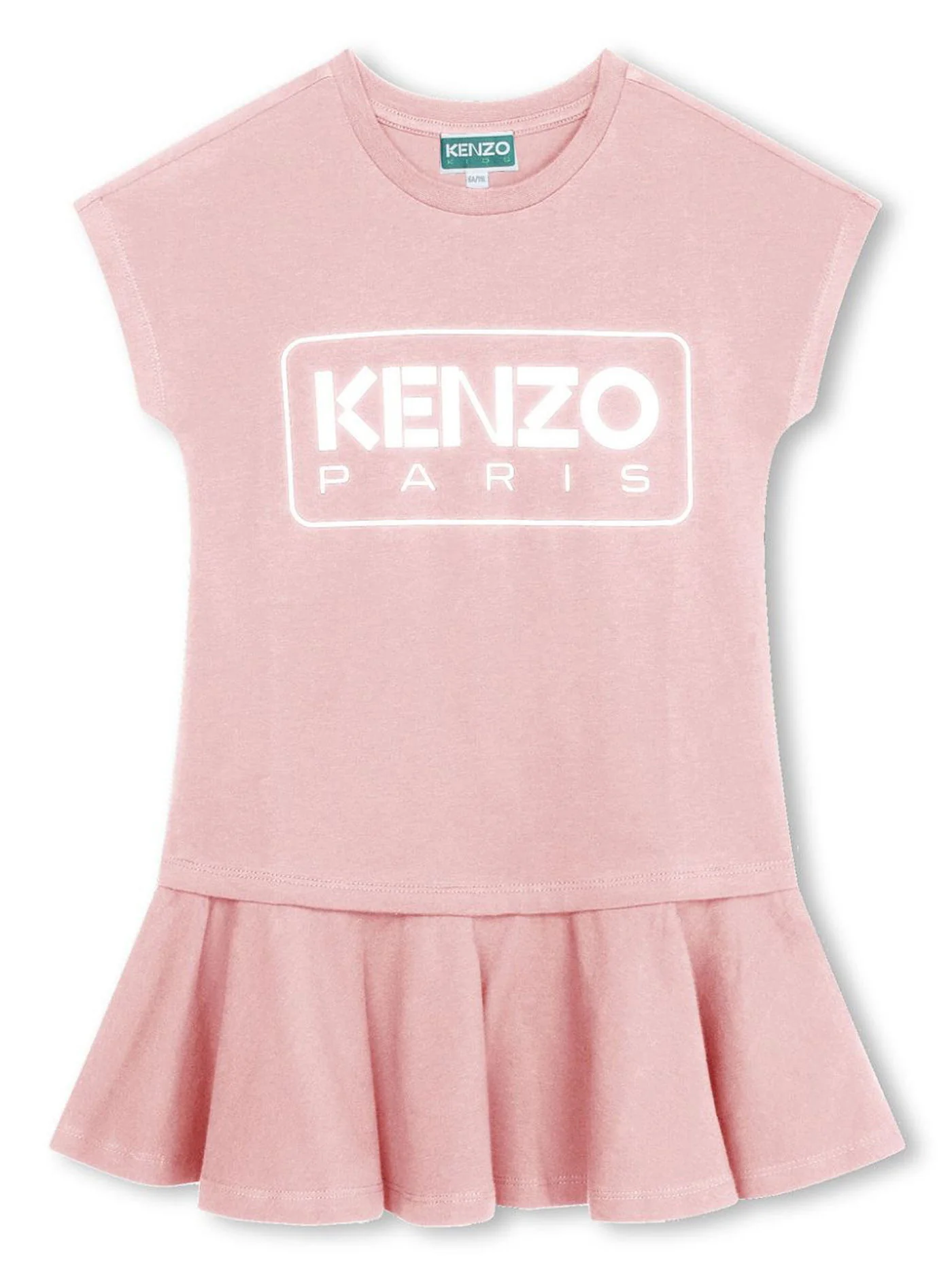 Dress woman in rose-pink cotton