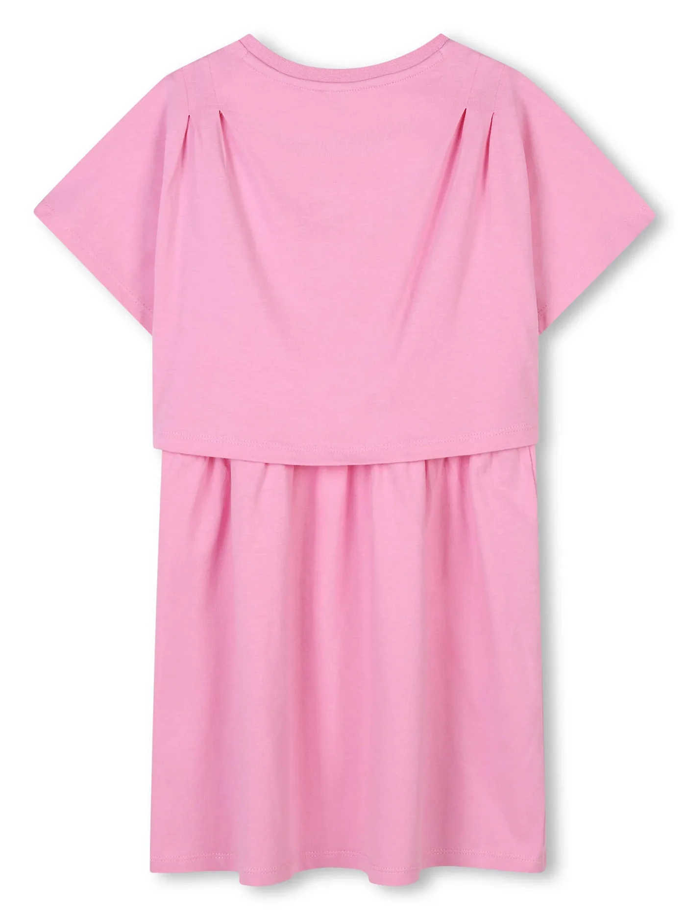 Dress woman in rose-pink cotton - Image 2