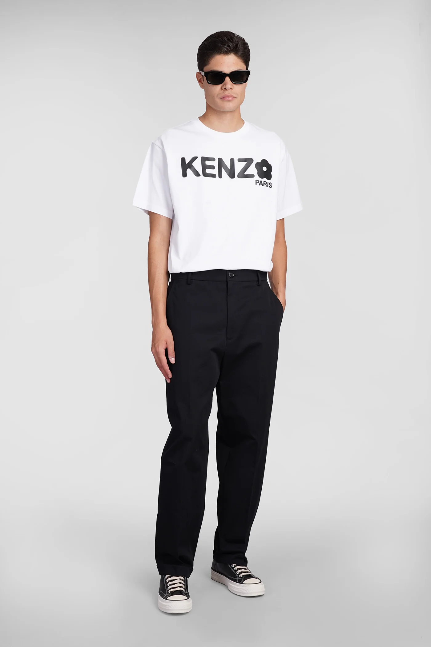 Pants in black cotton - Image 2
