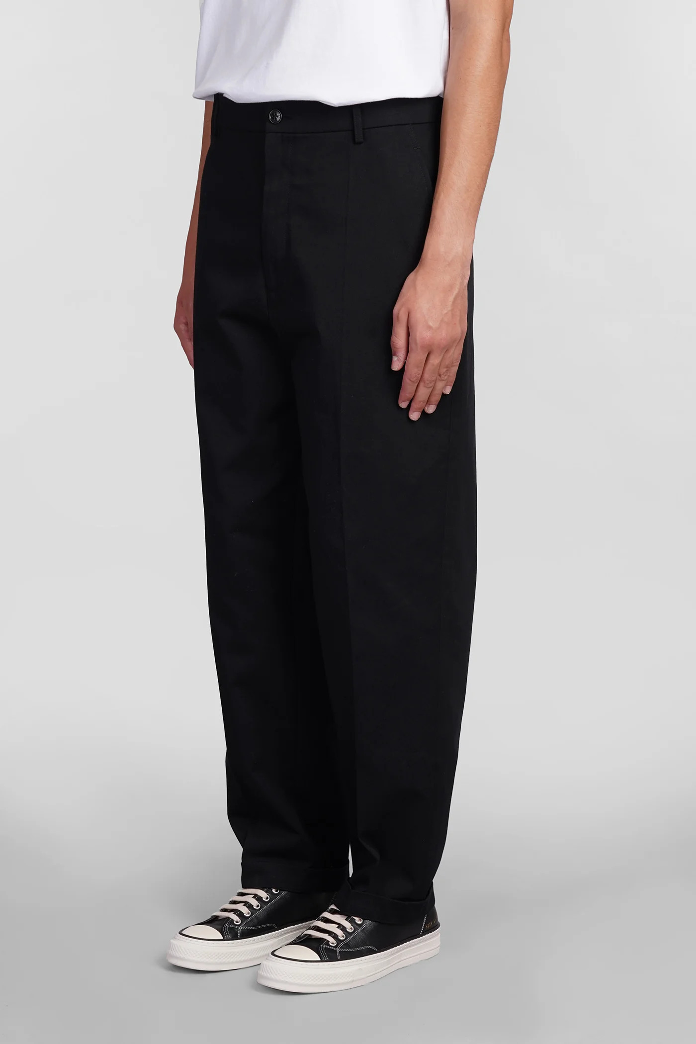 Pants in black cotton - Image 4
