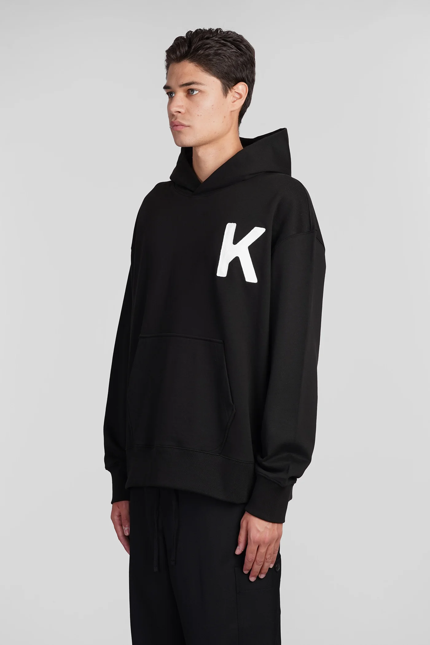 Sweatshirt in black cotton - Image 4