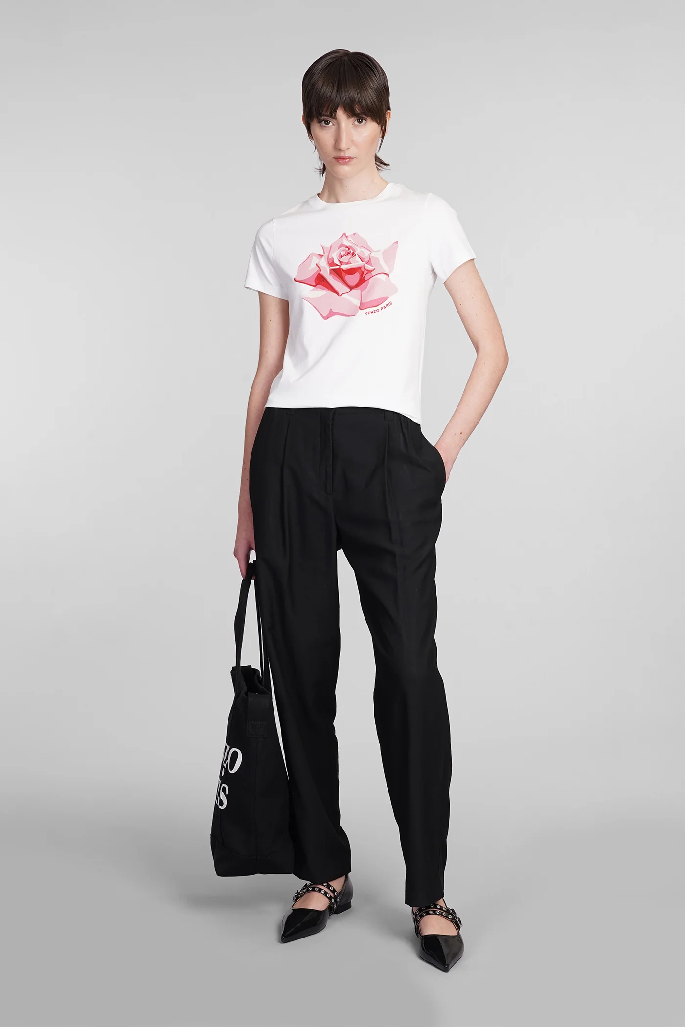 T-Shirt in white cotton - Image 2
