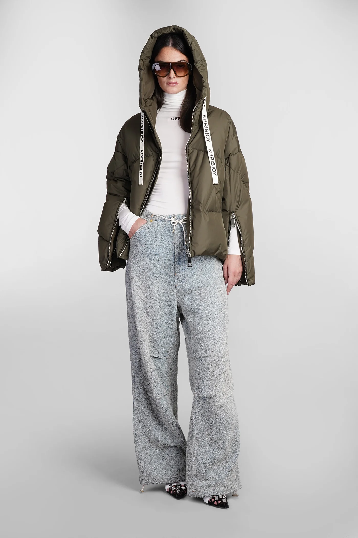 puffer in beige polyester - Image 2