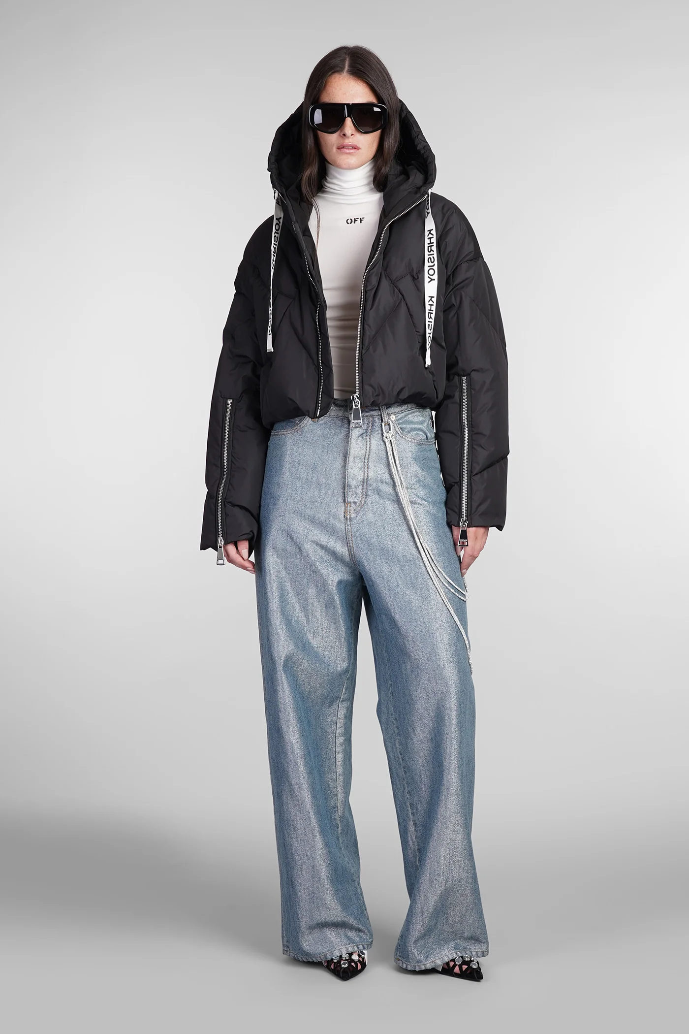puffer in black polyester - Image 2