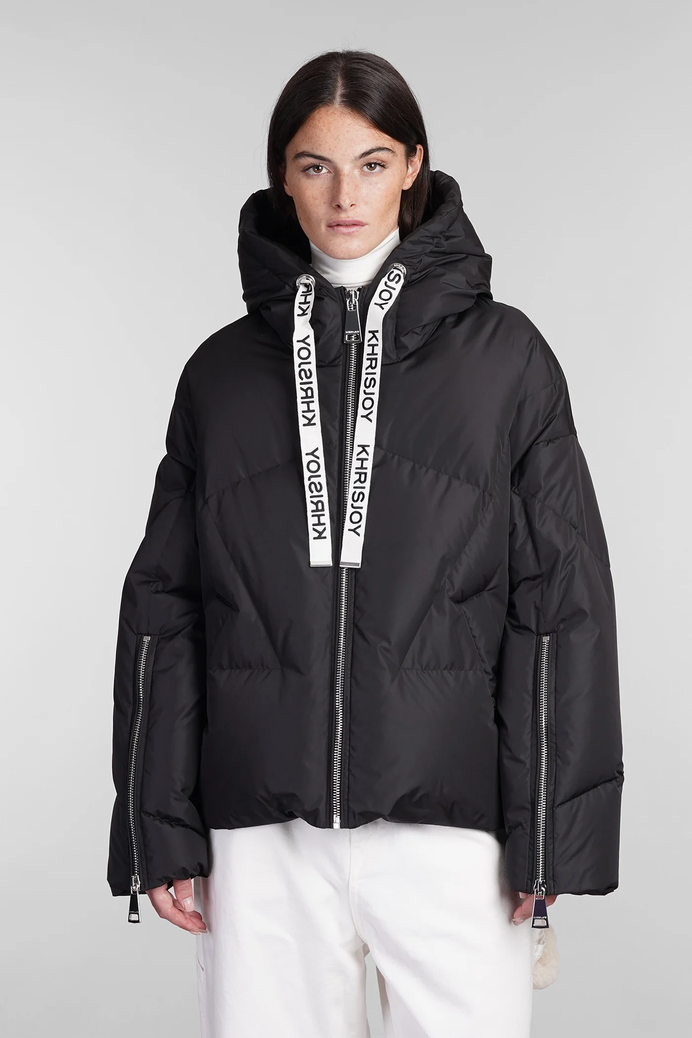 puffer in black polyester