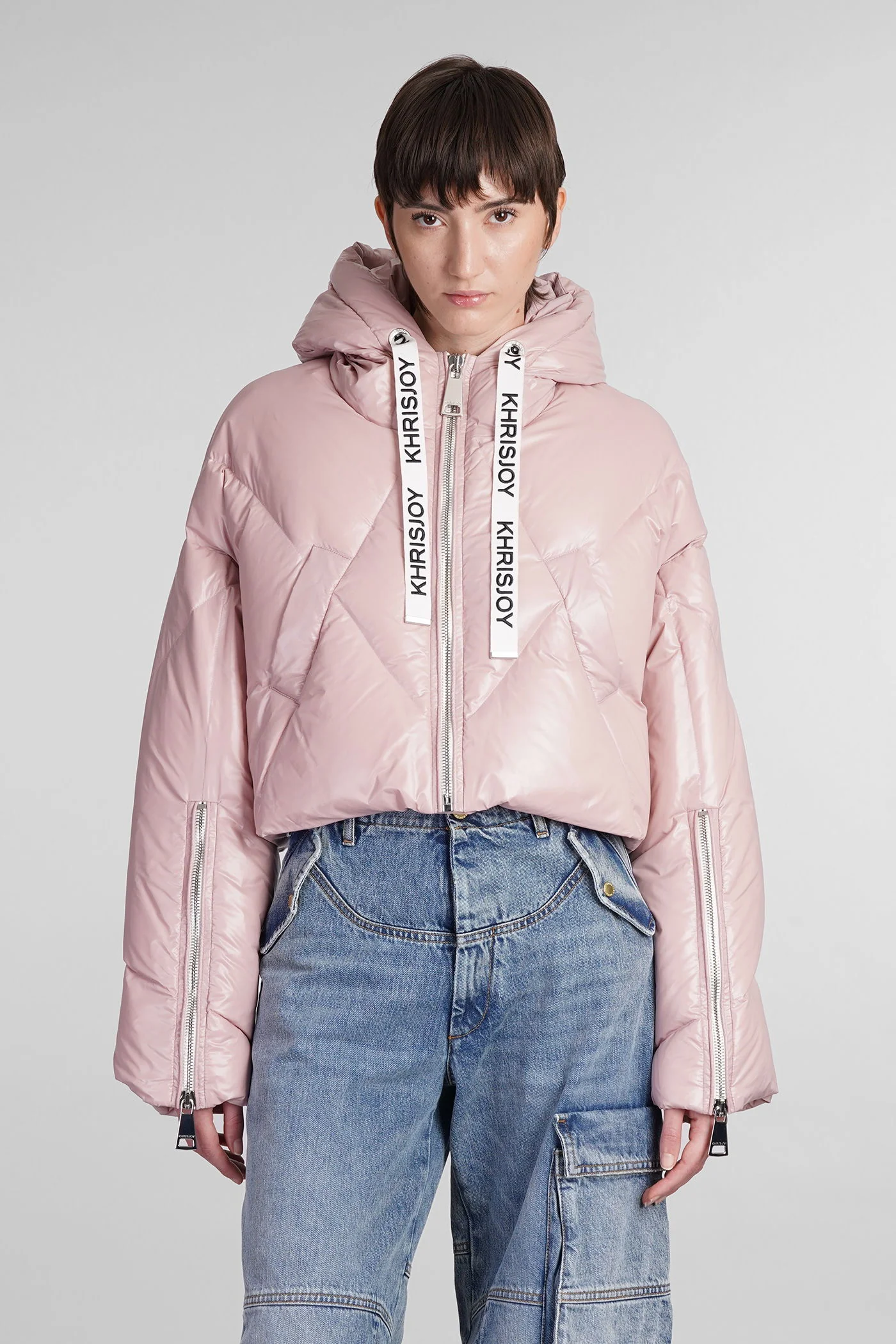 puffer in rose-pink polyamide