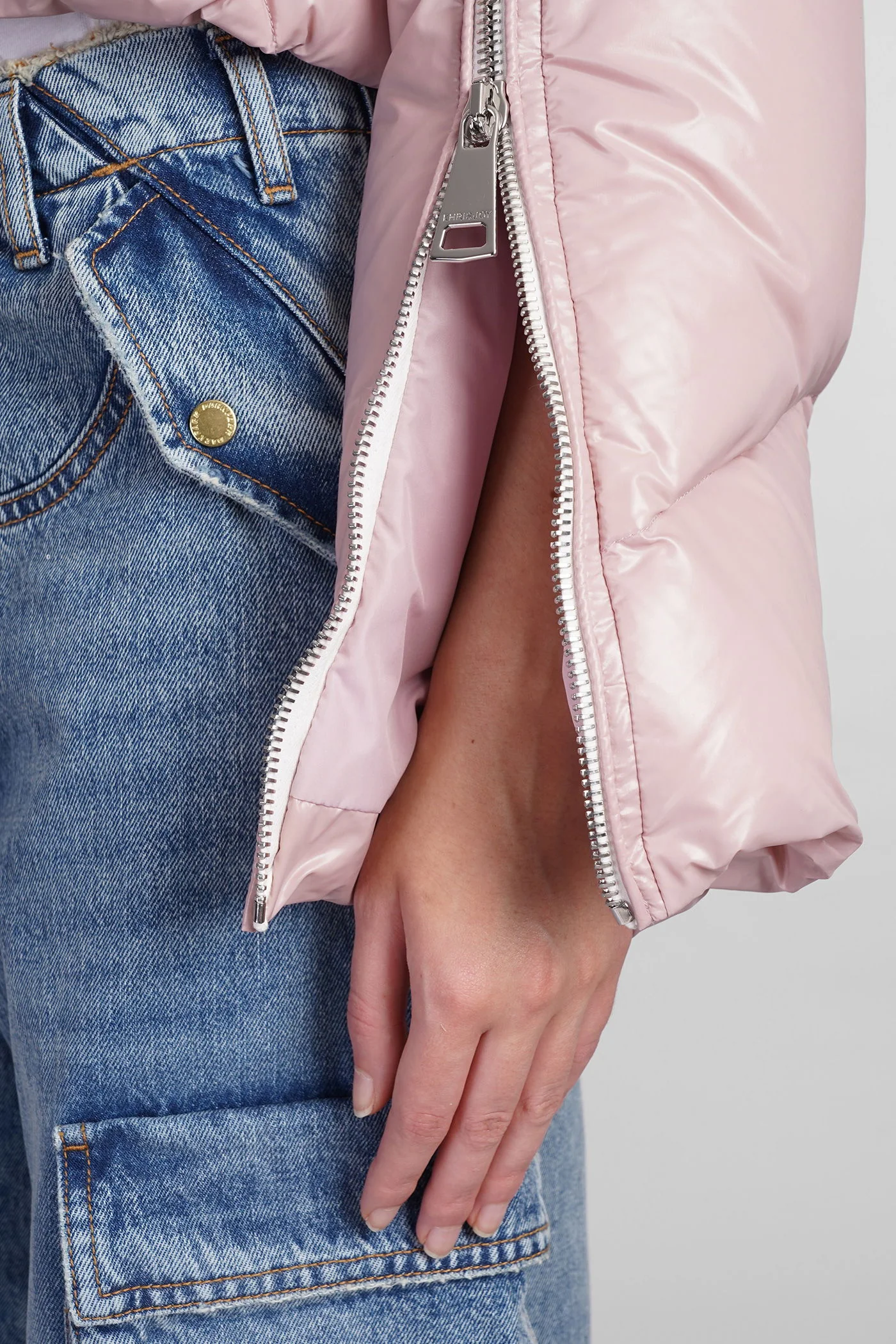 puffer in rose-pink polyamide - Image 5