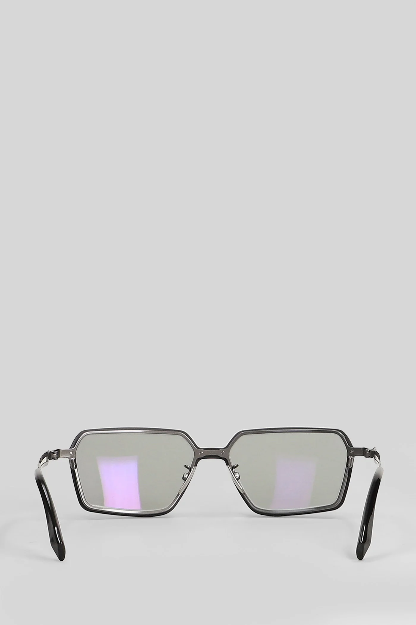 H15 Sunglasses in grey metal alloy - Image 3