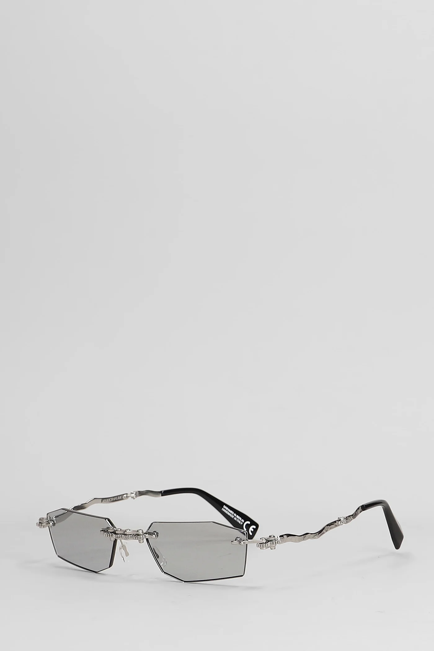 H40 Sunglasses in silver metal alloy - Image 2