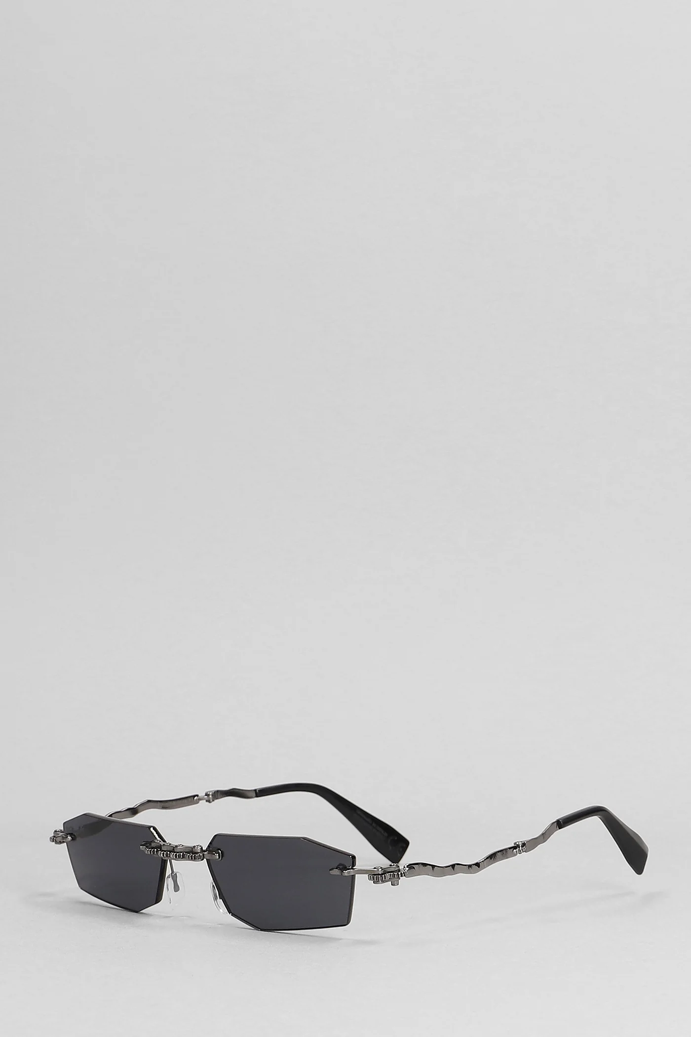 H40 Sunglasses in silver metal alloy - Image 2