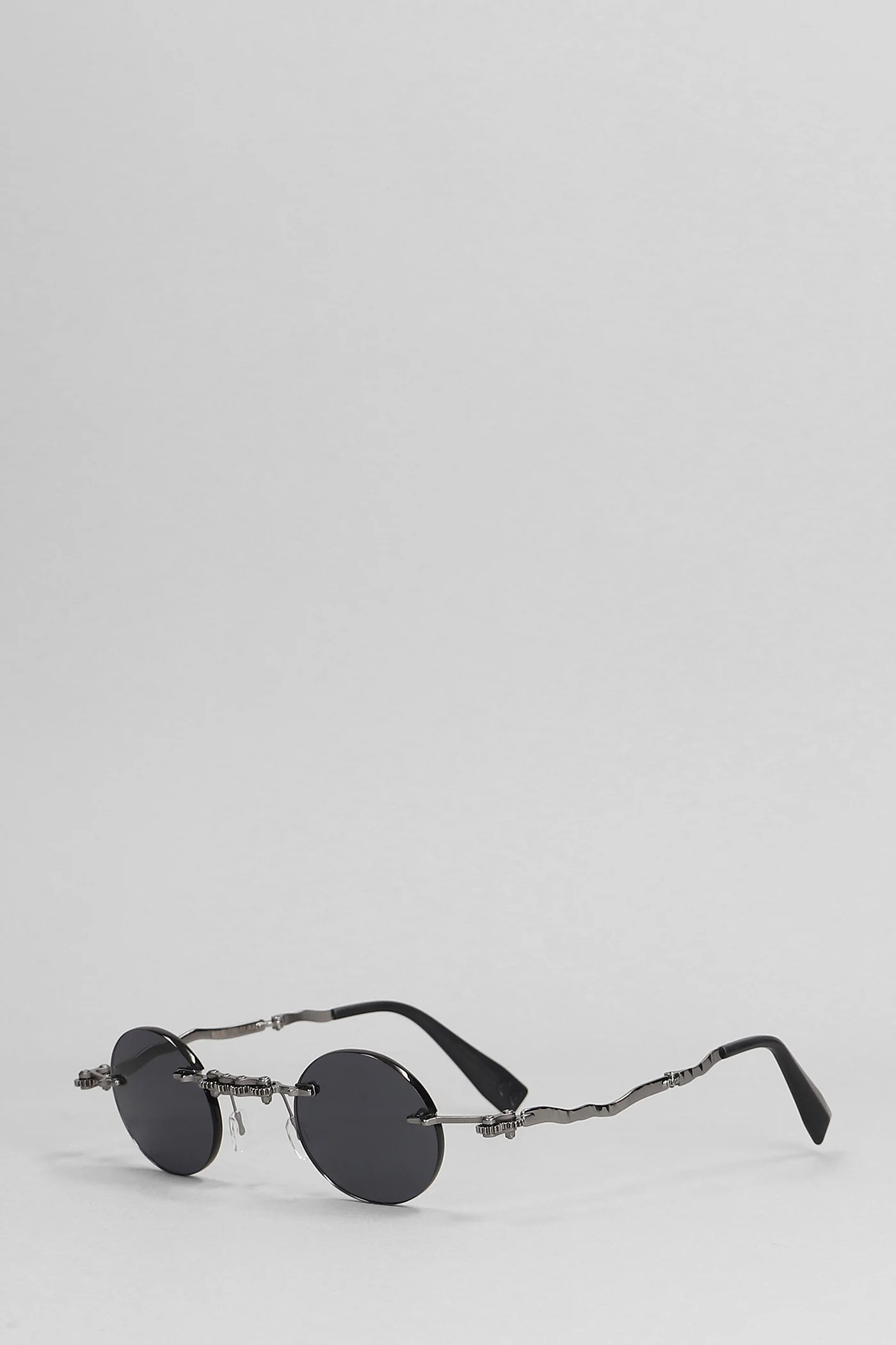 H42 Sunglasses in silver metal alloy - Image 2