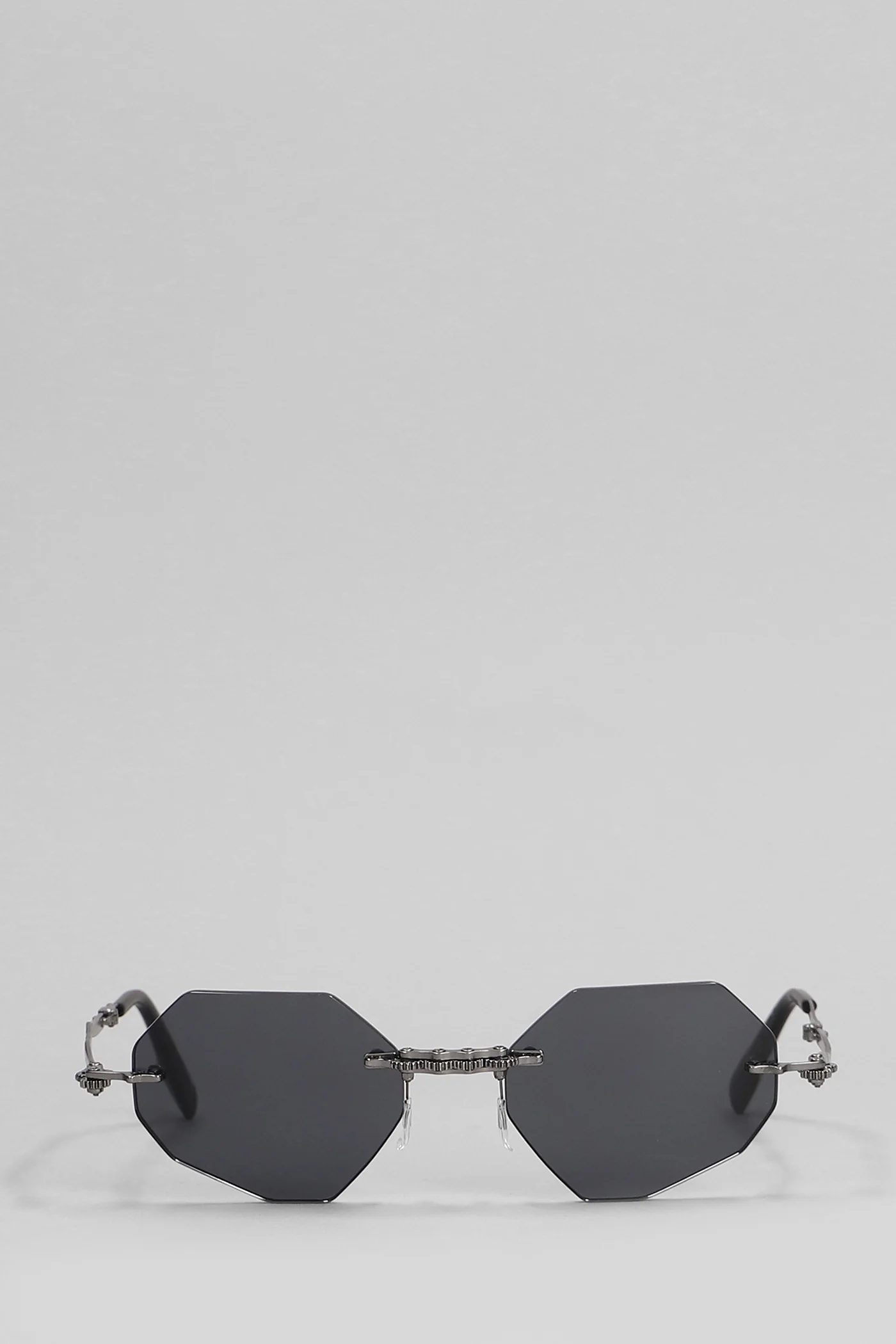 H44 Sunglasses in black metal alloy