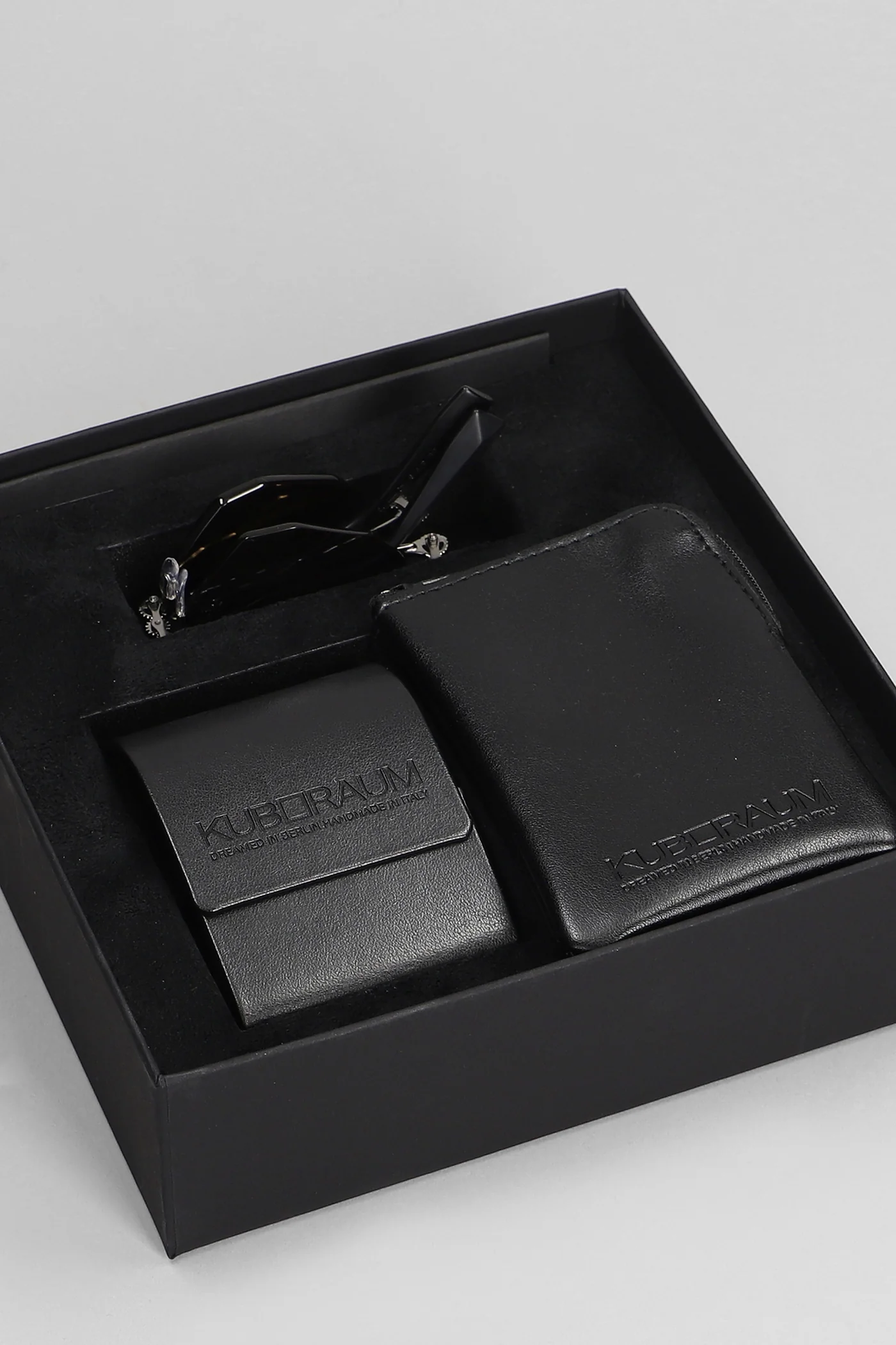 H44 Sunglasses in black metal alloy - Image 4