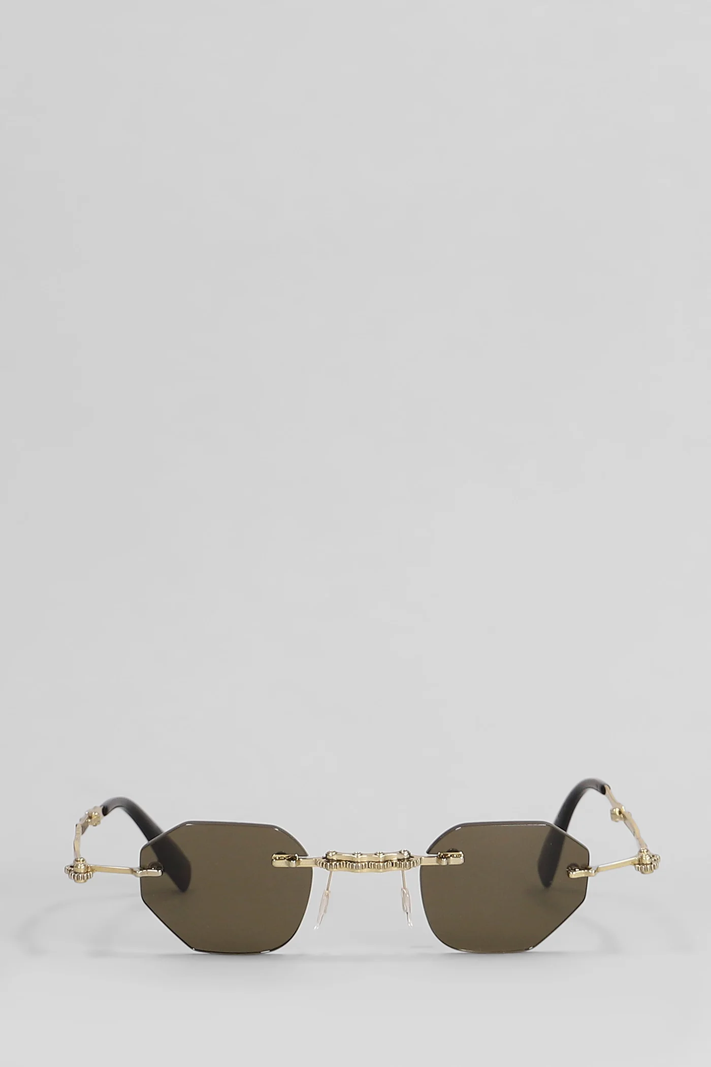 H45 Sunglasses in brown metal alloy