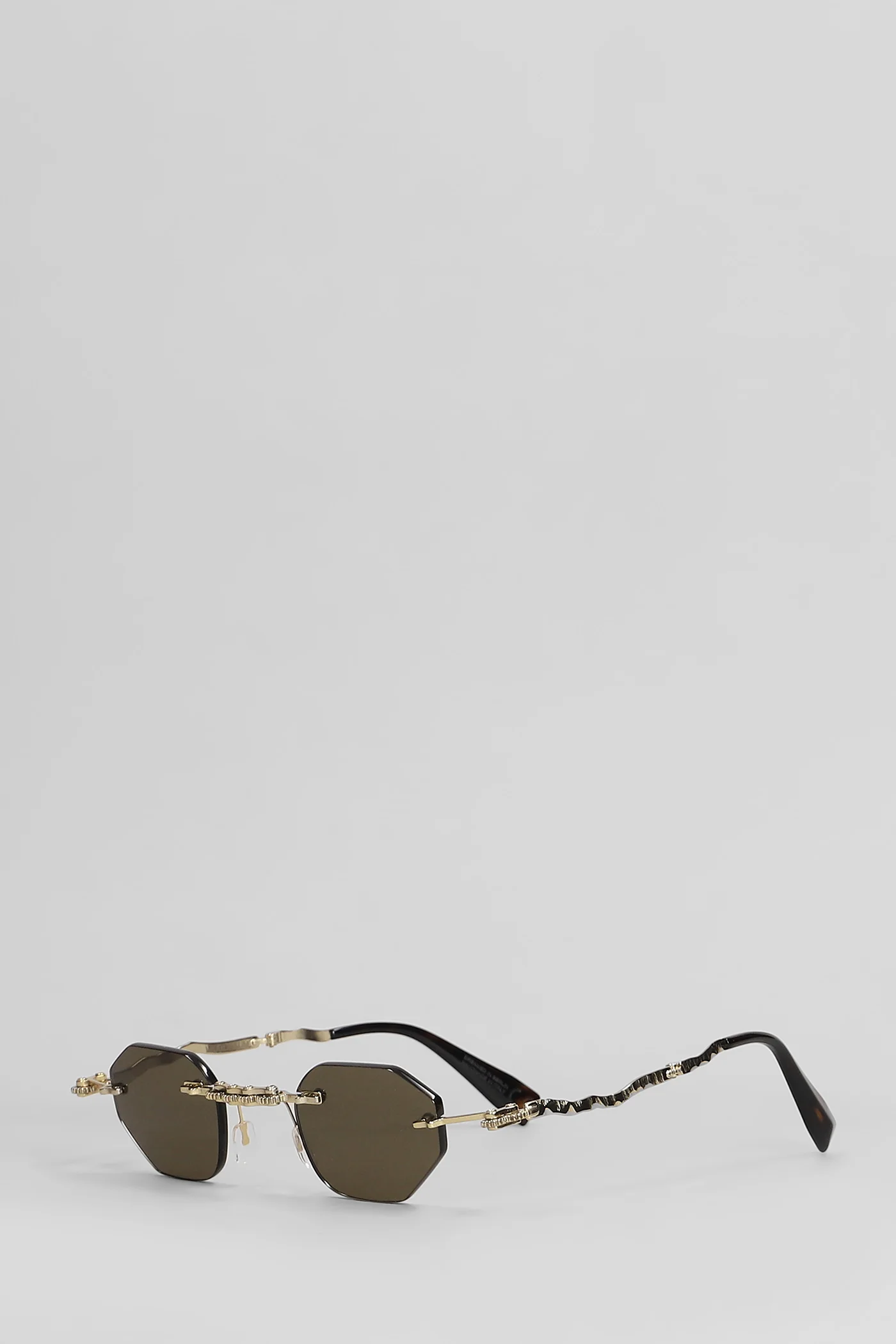 H45 Sunglasses in brown metal alloy - Image 2