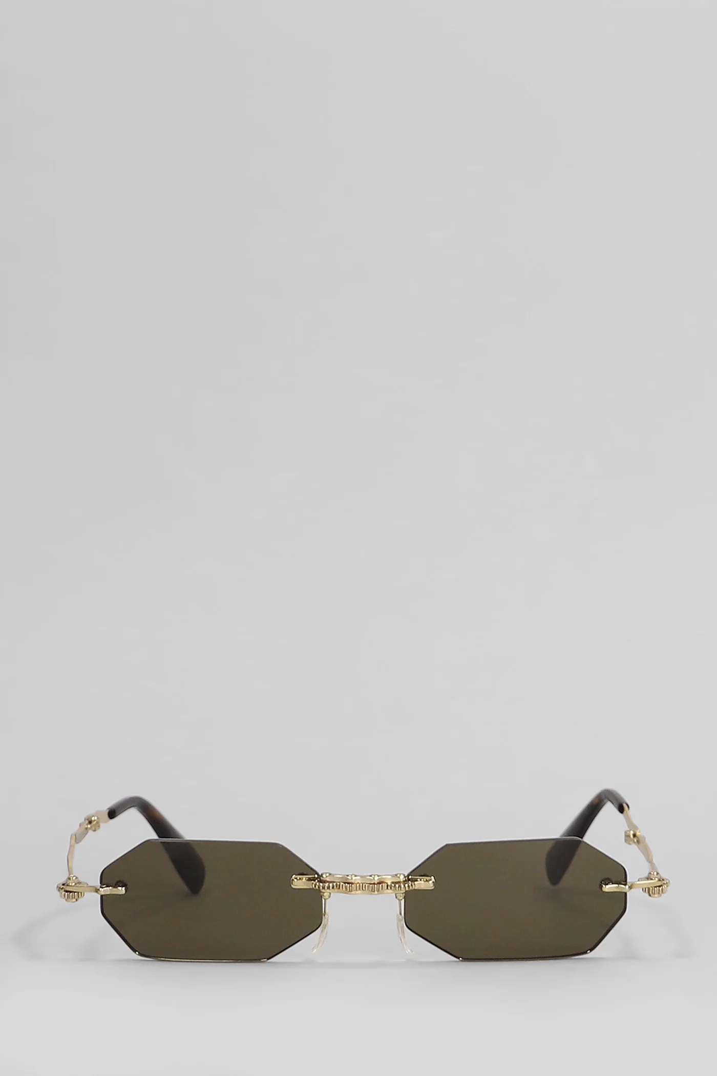 H46 Sunglasses in gold metal alloy