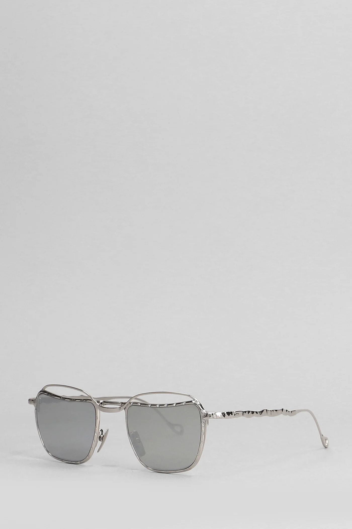 H71 Sunglasses in silver metal alloy - Image 2