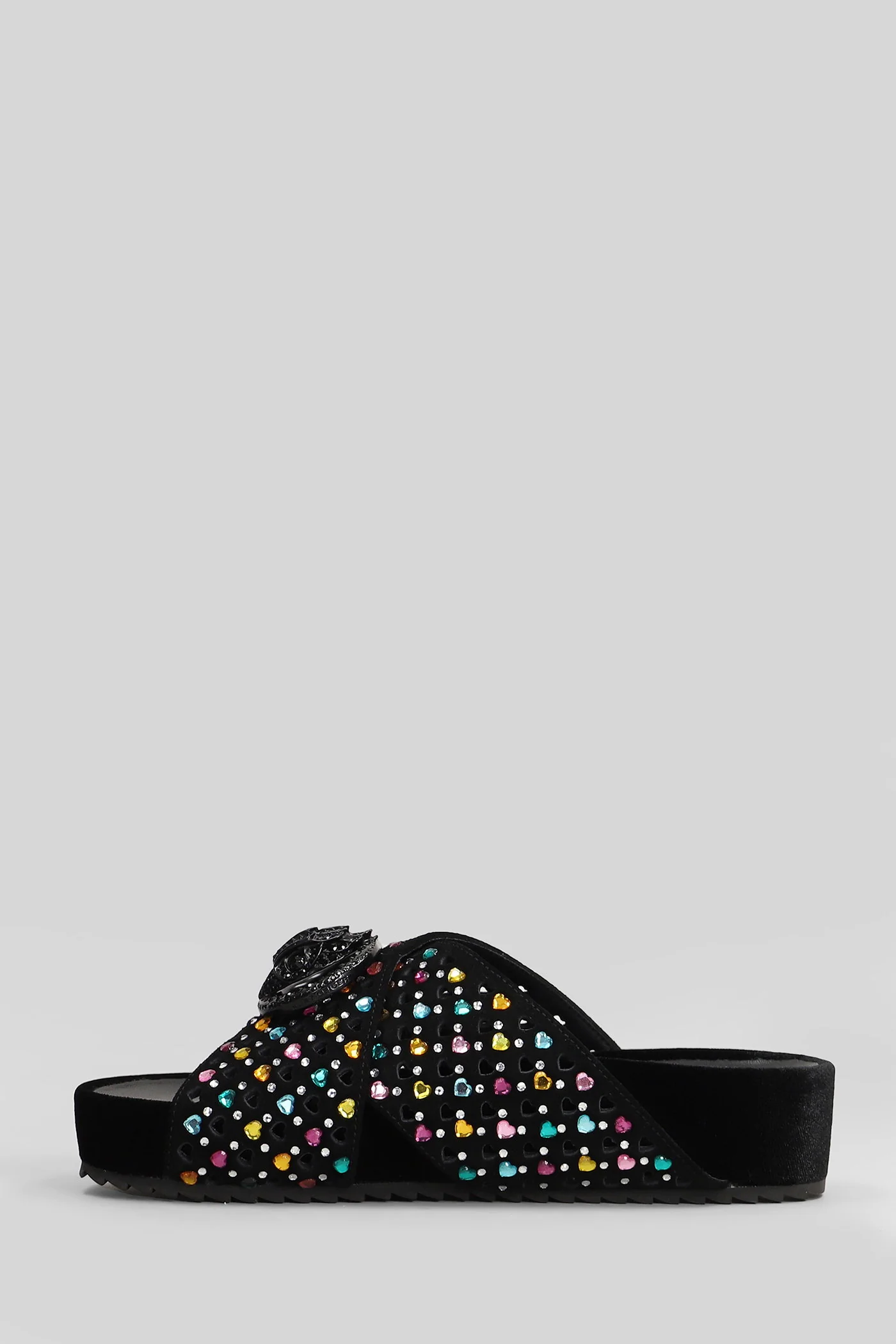 Chelsea Flat sandal-slipper in black suede - Image 3