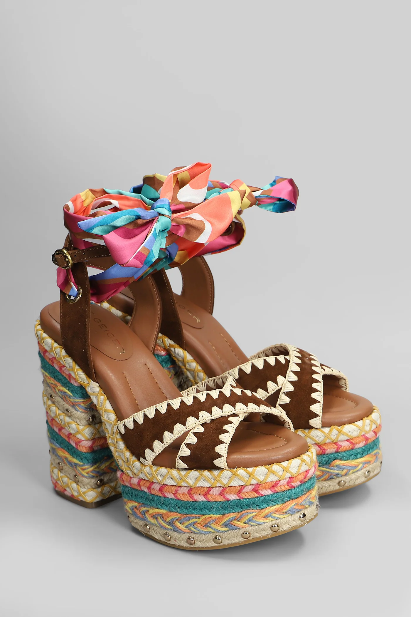 Chelsea Sandals in brown suede - Image 2