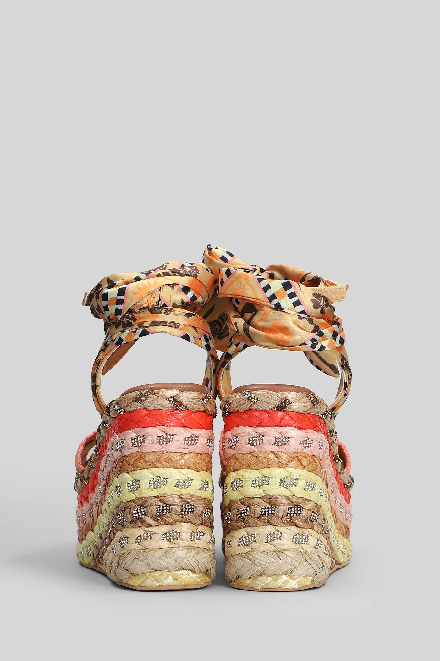 Chelsea Scarf Wedge Wedges in beige suede - Image 4