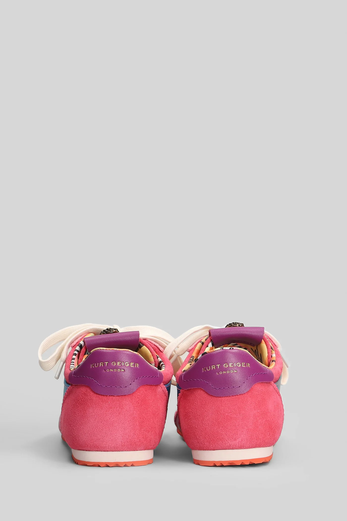 Islington Sneakers in rose-pink Suede and fabric - Image 4