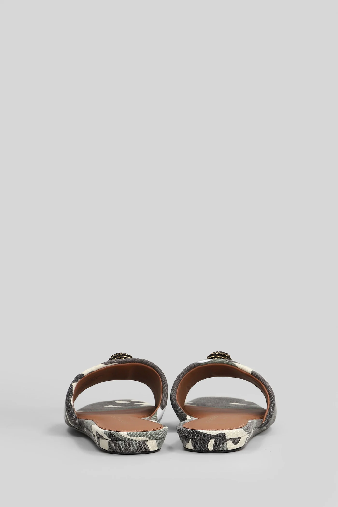 Kensington Flat Flat sandal-slipper in camouflage fabric - Image 4
