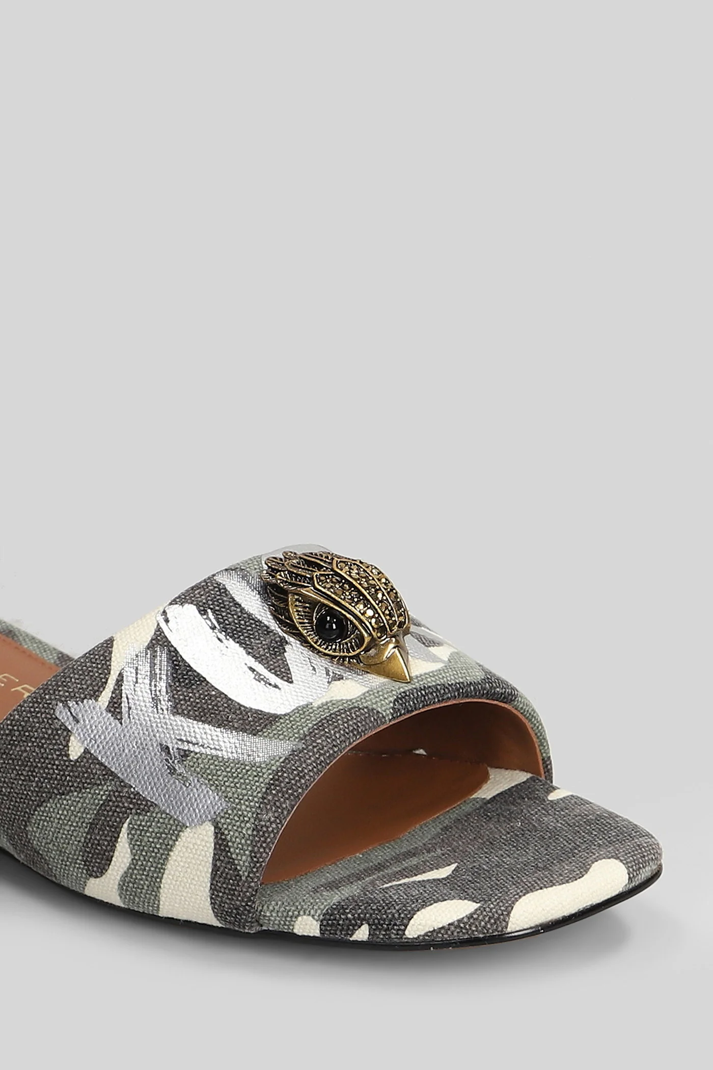 Kensington Flat Flat sandal-slipper in camouflage fabric - Image 5