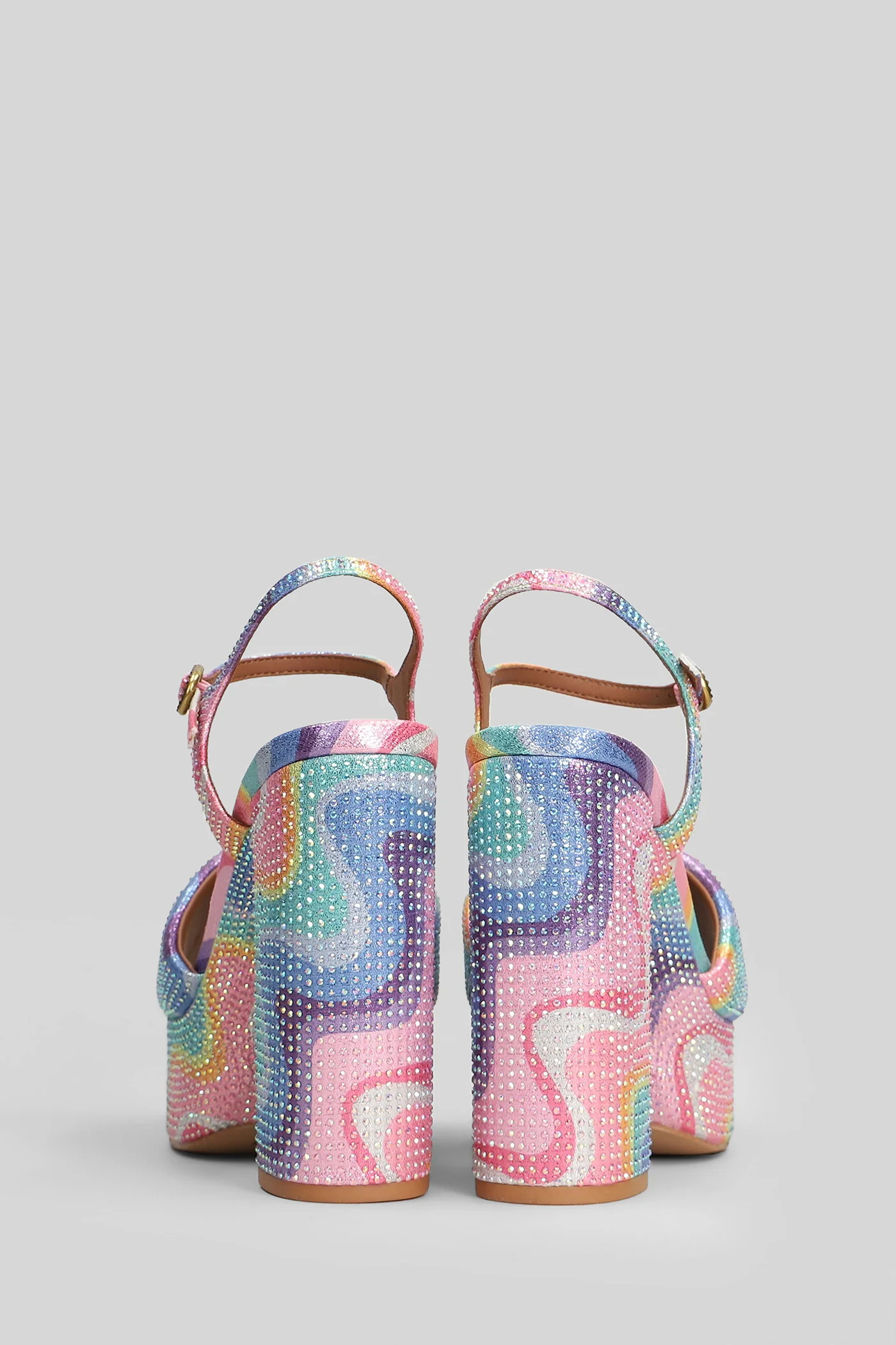 Kensington Platform Sandals in multicolor leather - Image 4