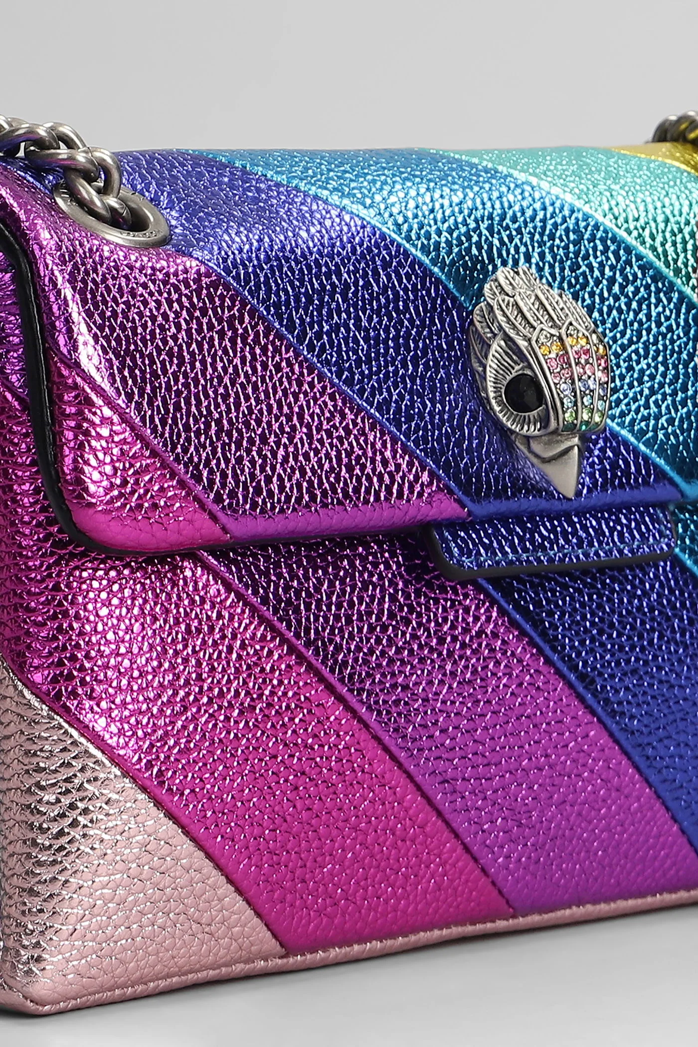Mini Kensigton S Shoulder bag in multicolor leather - Image 4