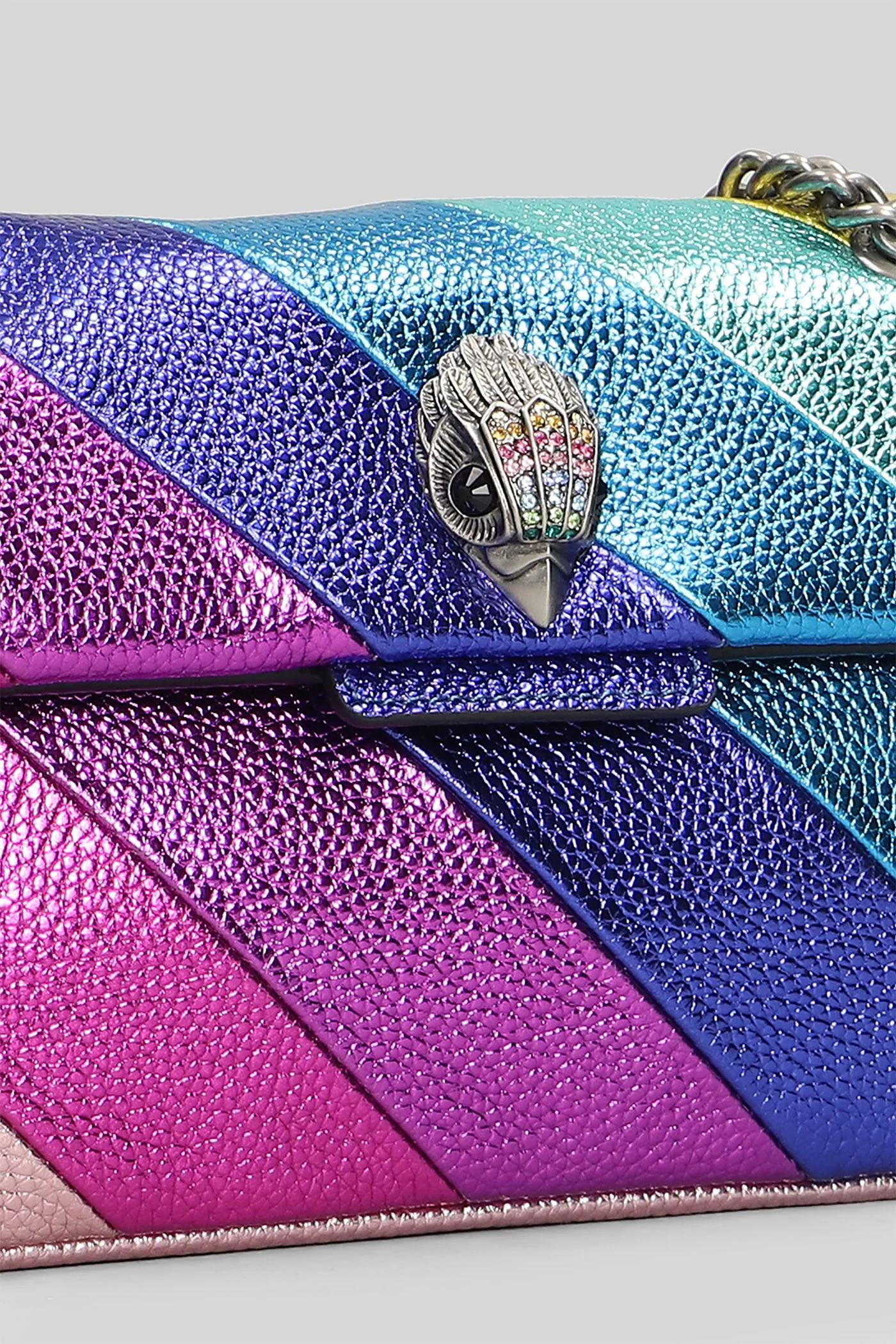 Mini Kensington L Shoulder bag in multicolor leather - Image 4
