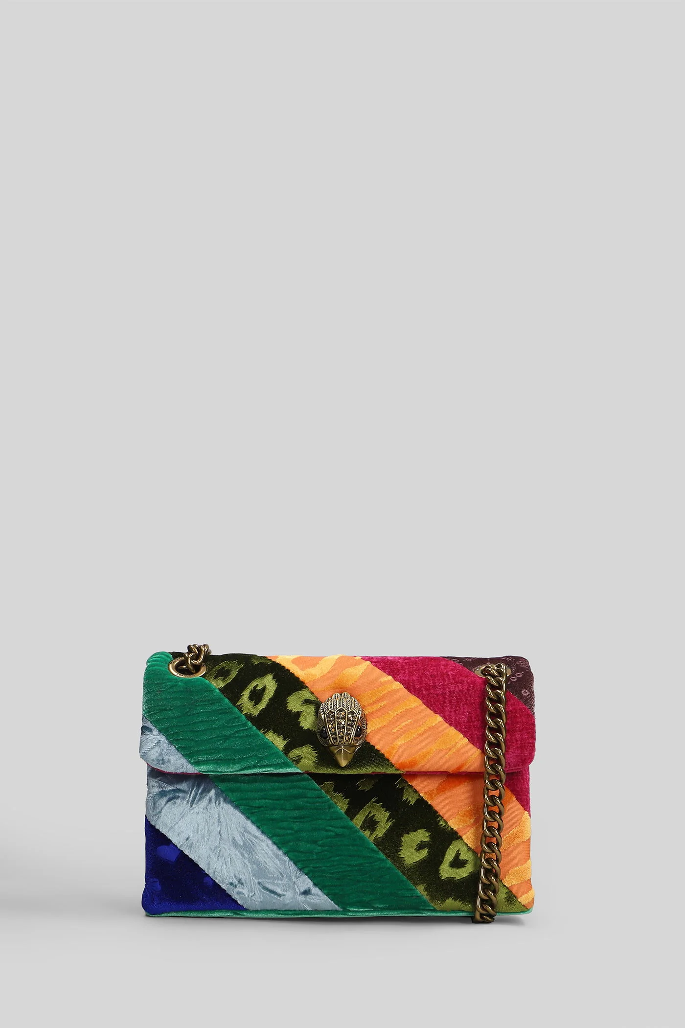Mini Kensington L Shoulder bag in multicolor velvet
