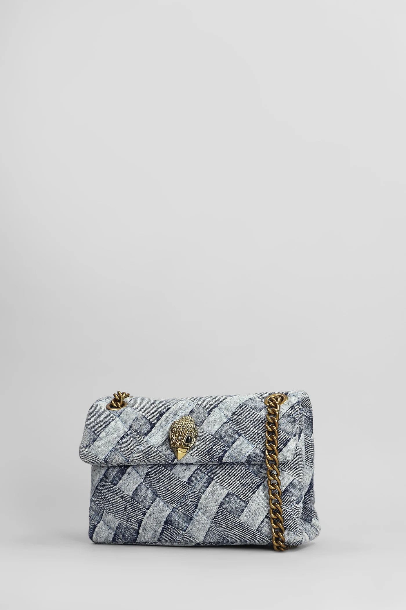 Mini Kensington Shoulder bag in cyan denim - Image 2
