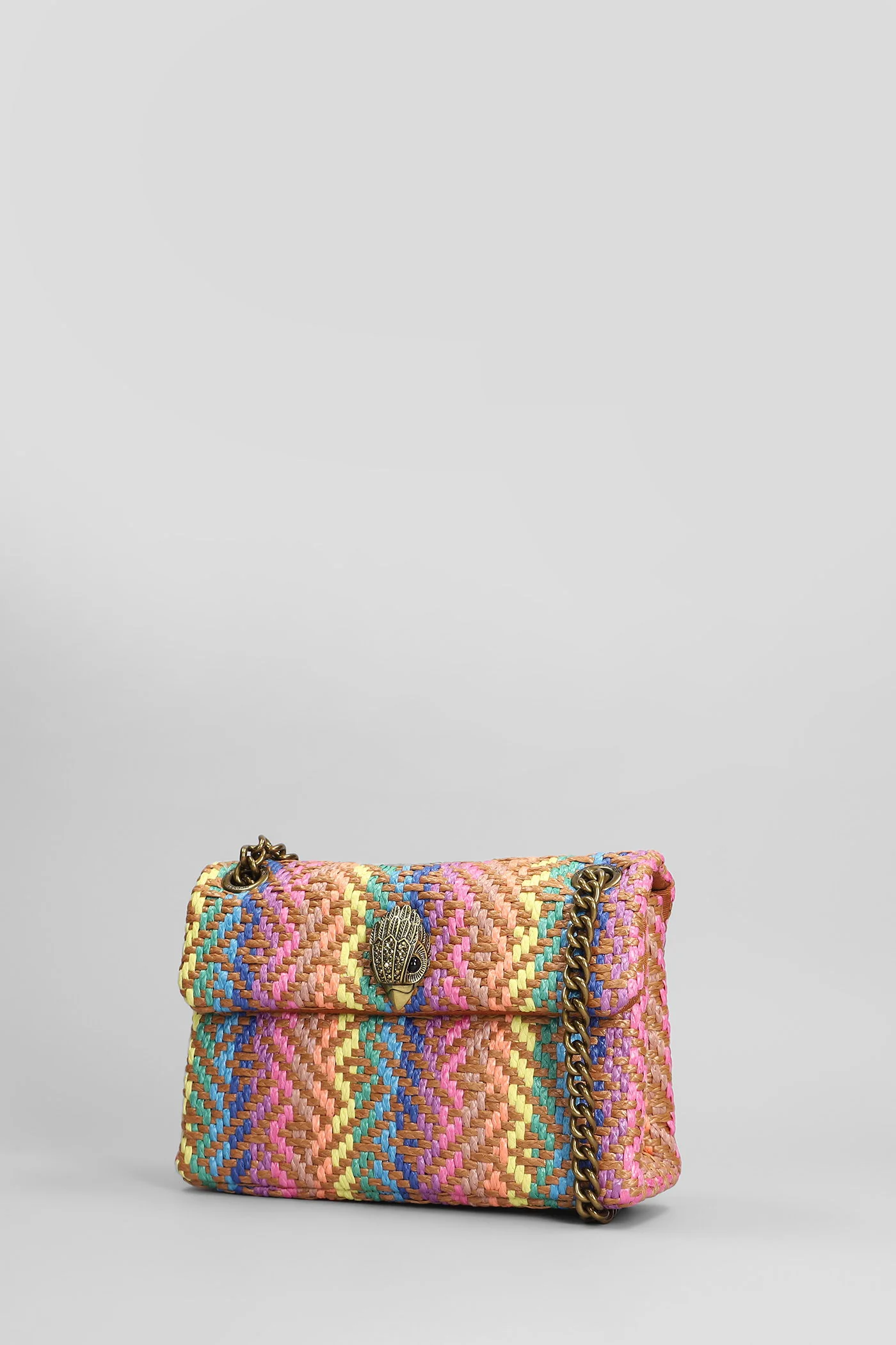 Mini Kensington Shoulder bag in multicolor raffia - Image 2